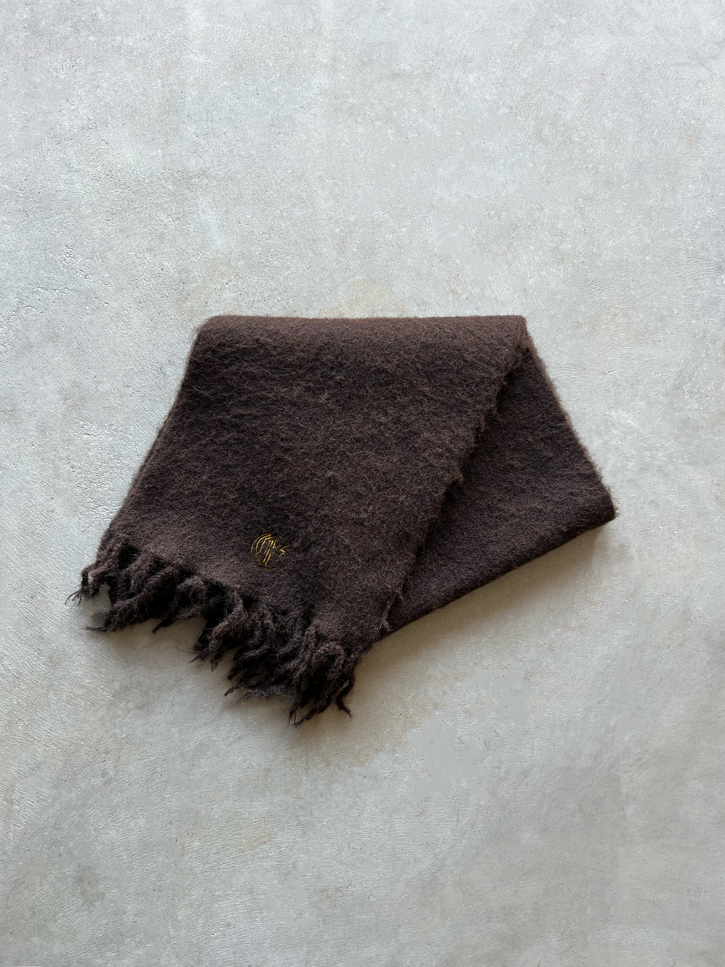 MOHAIR SCARF (BROWN)