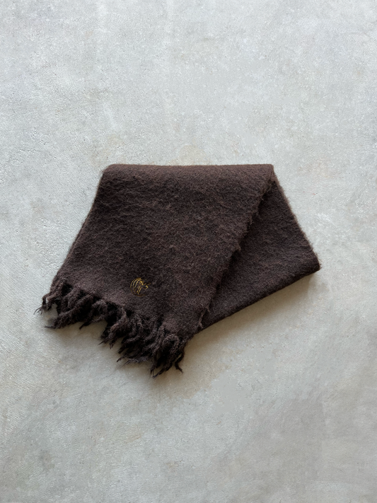 MOHAIR SCARF (BROWN)