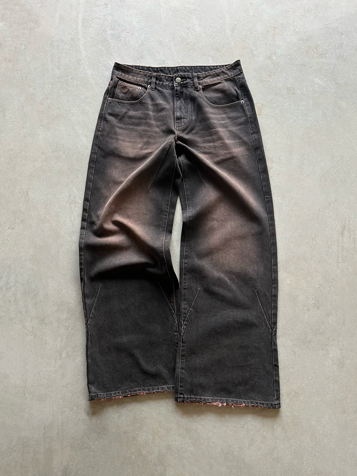 JAPANESE BAGGY DENIM (MUD BROWN)