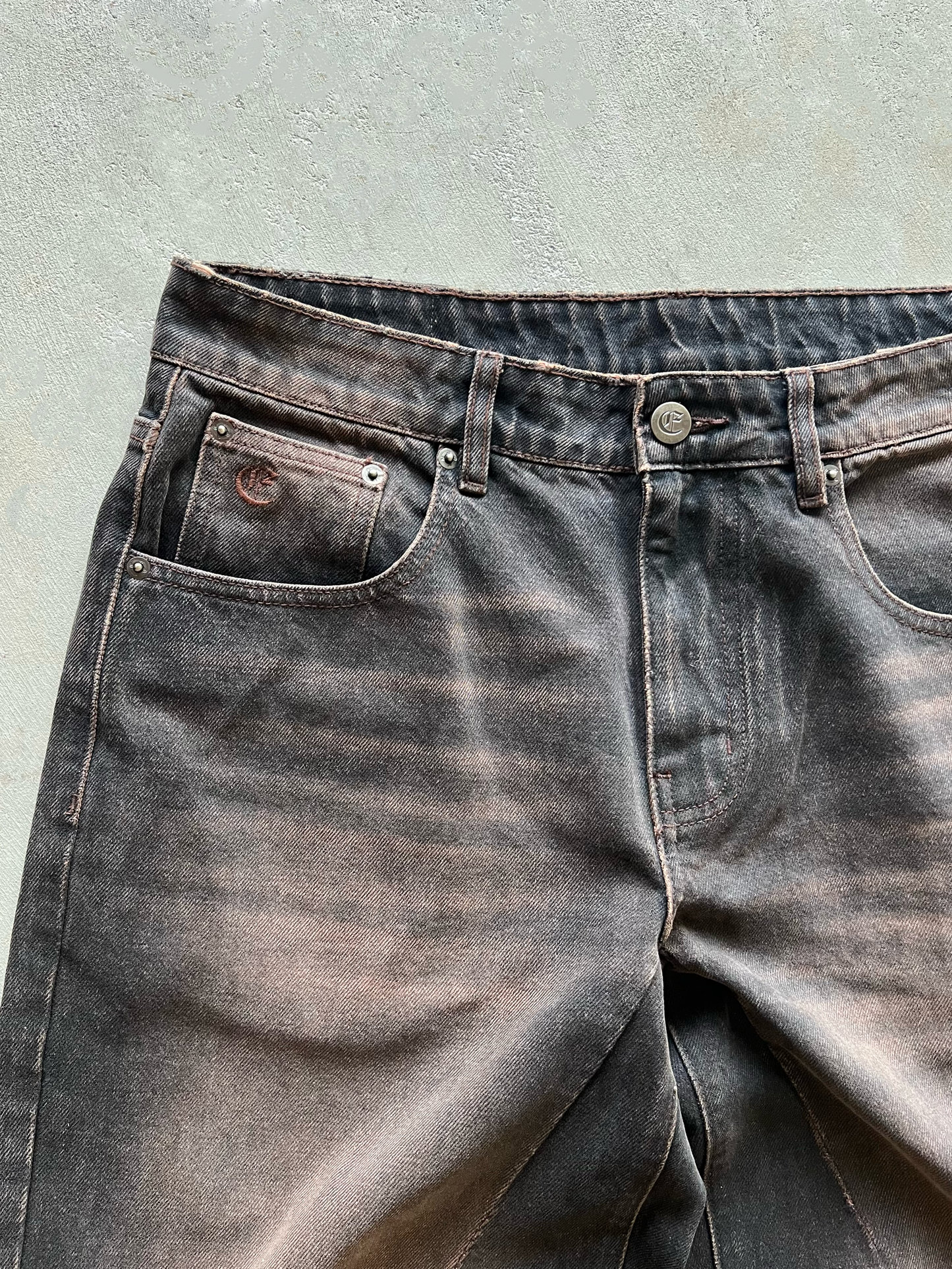 JAPANESE BAGGY DENIM (MUD BROWN)