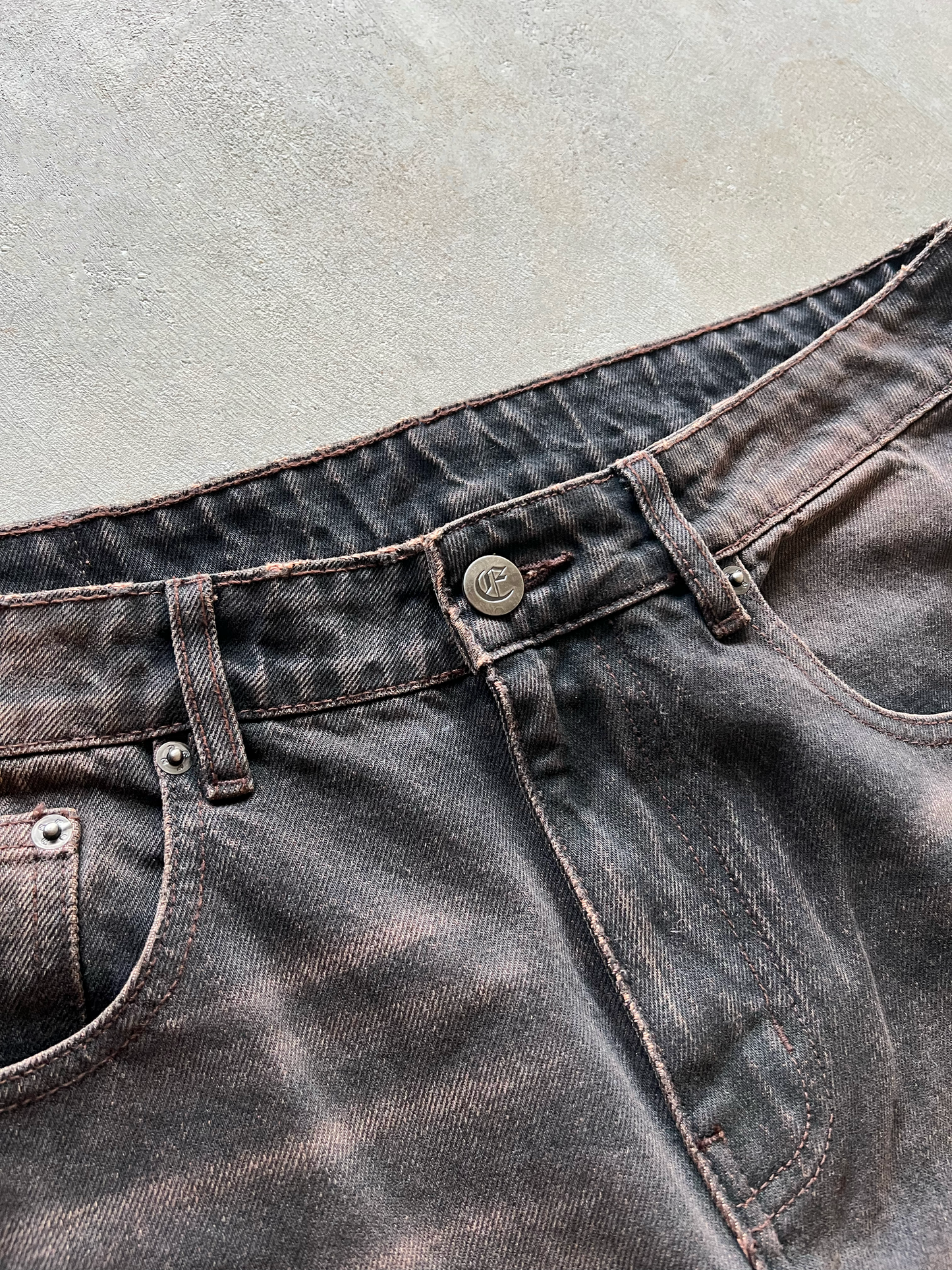JAPANESE BAGGY DENIM (MUD BROWN)