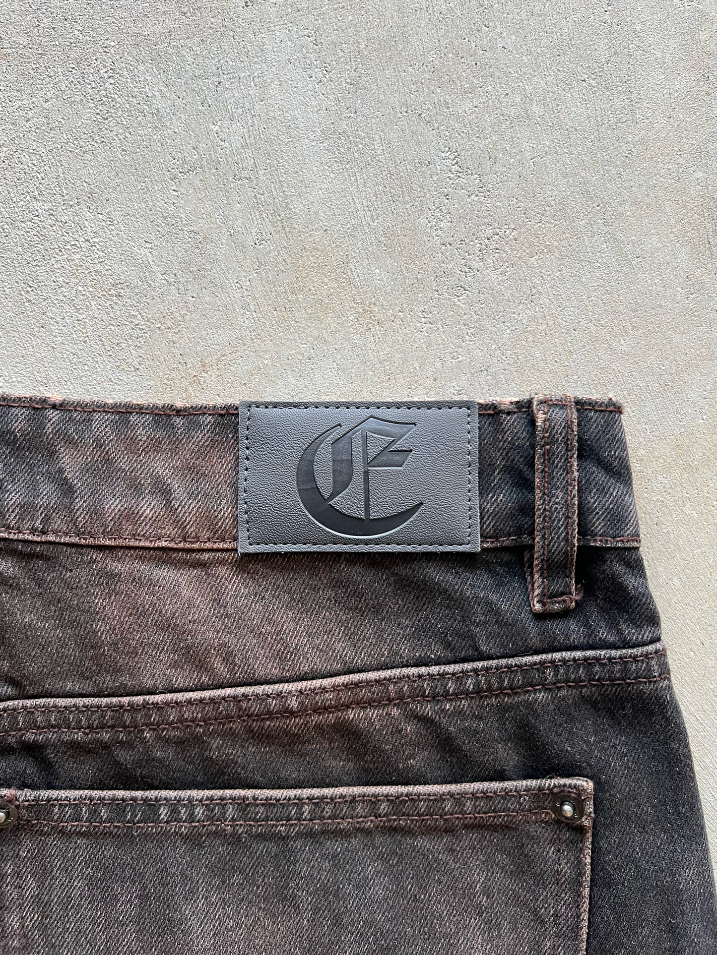JAPANESE BAGGY DENIM (MUD BROWN)