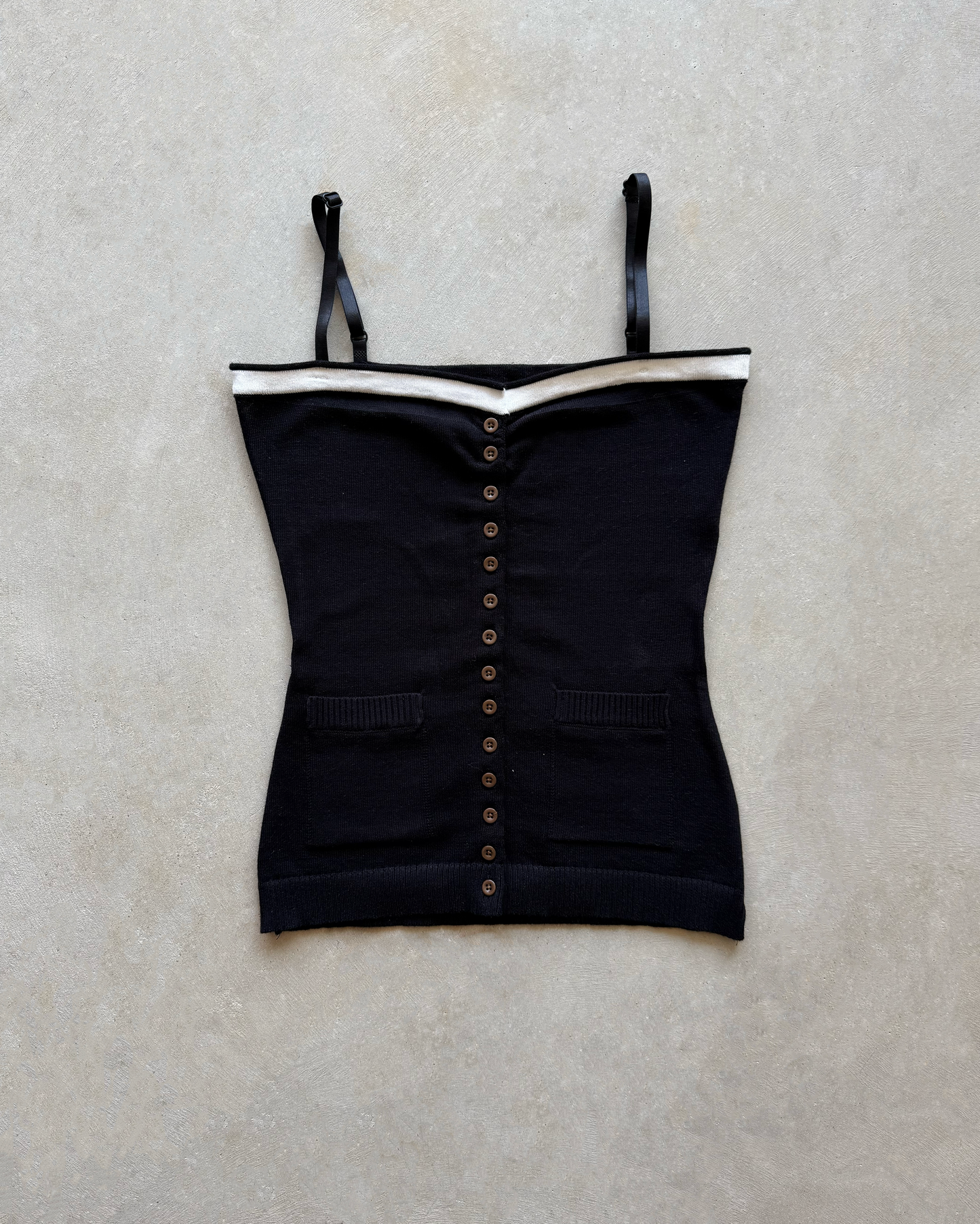 SKINNY STRAPS TANK (BLACK)