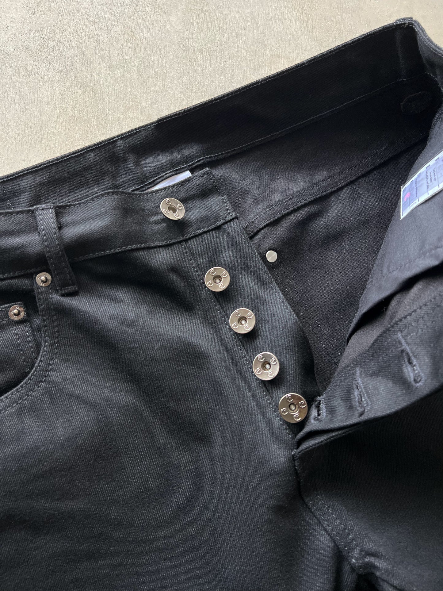 JAPANESE SELVEDGE BAGGY DENIM (JET BLACK)