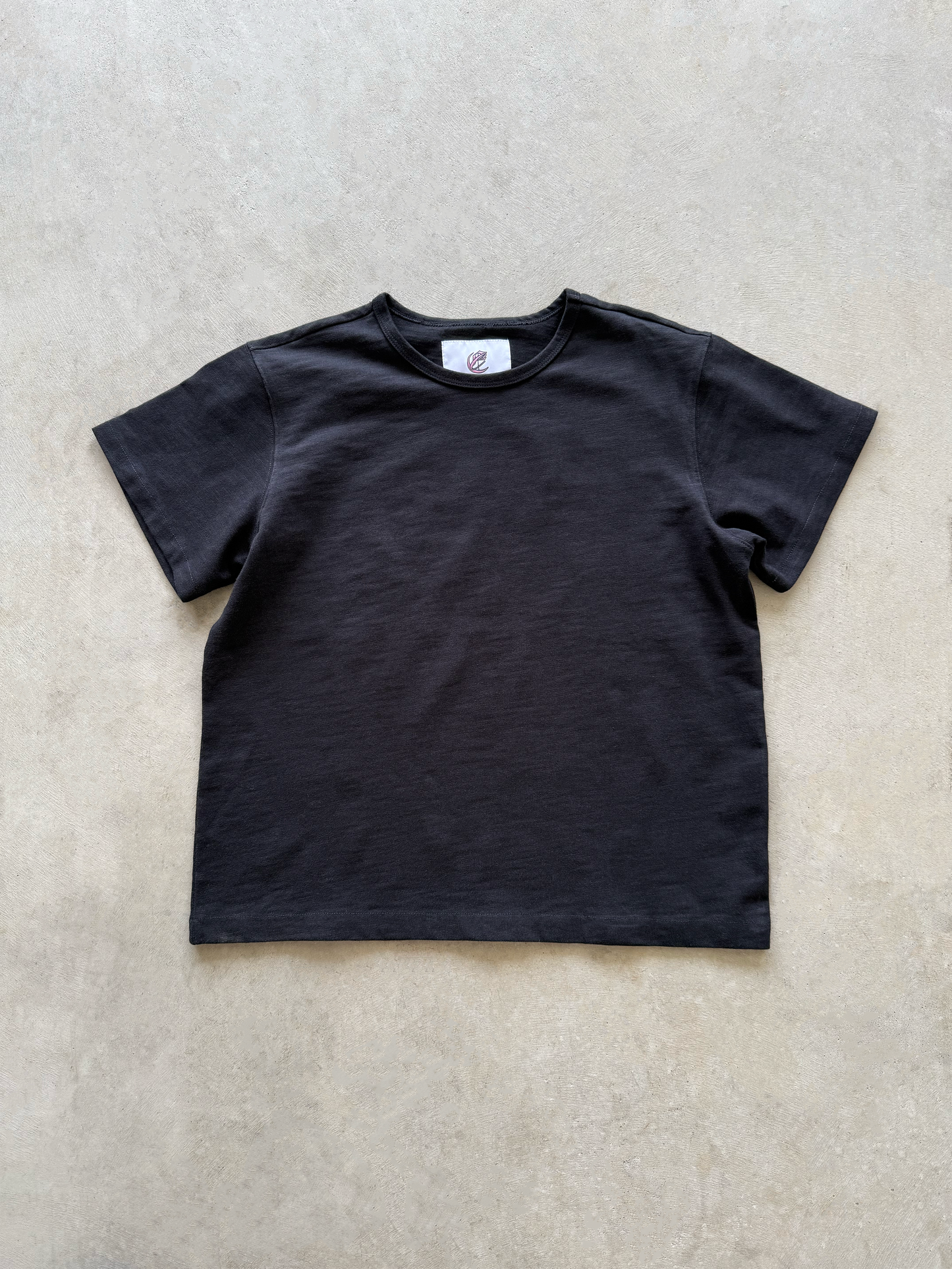 HEAVYWEIGHT FITTED SLUB TEE (BLACK)