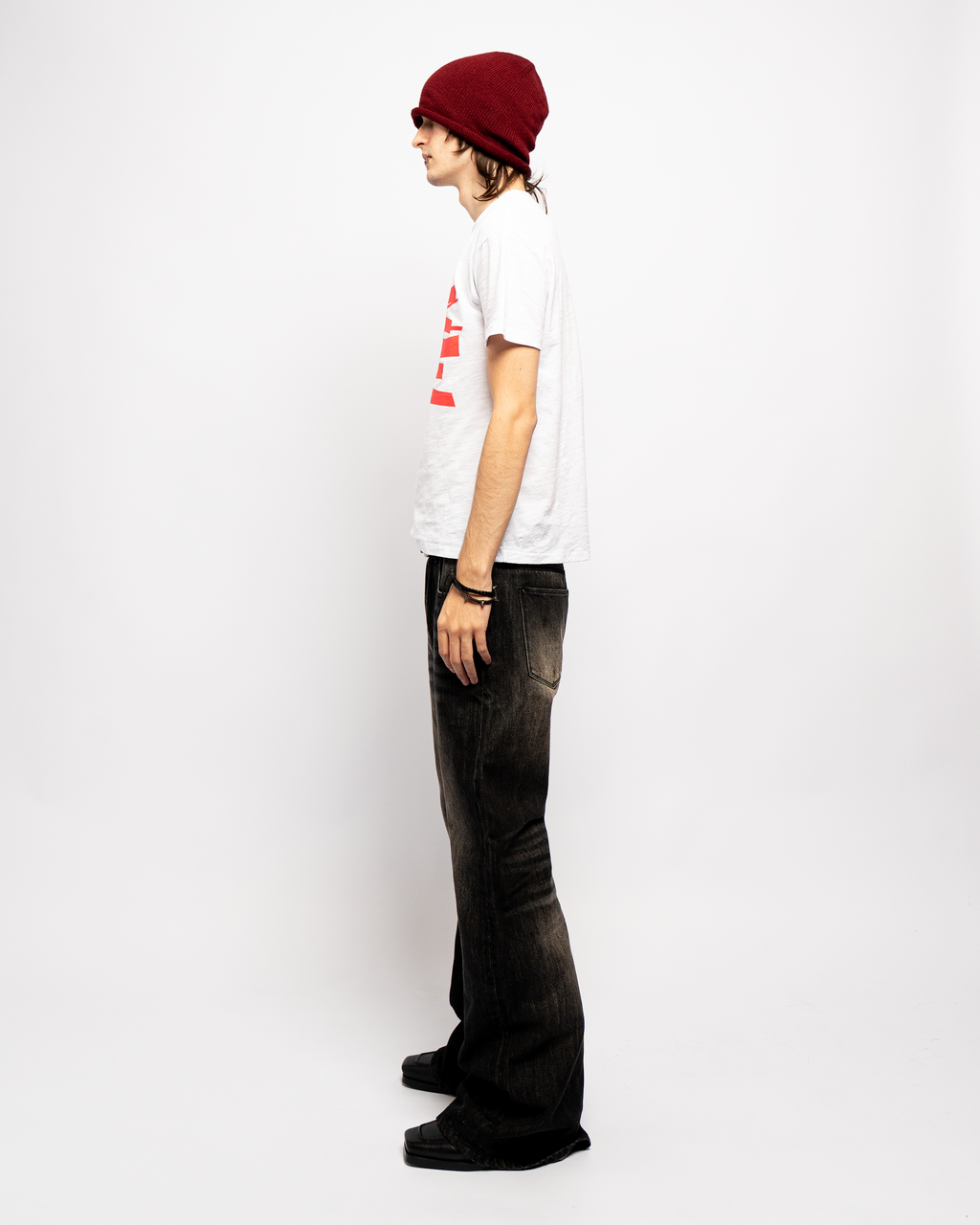 JAPANESE SELVEDGE LOOSE BOOTCUT DENIM (BLACK)