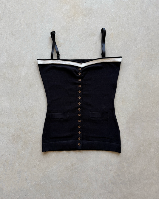 SKINNY STRAPS TANK (BLACK)