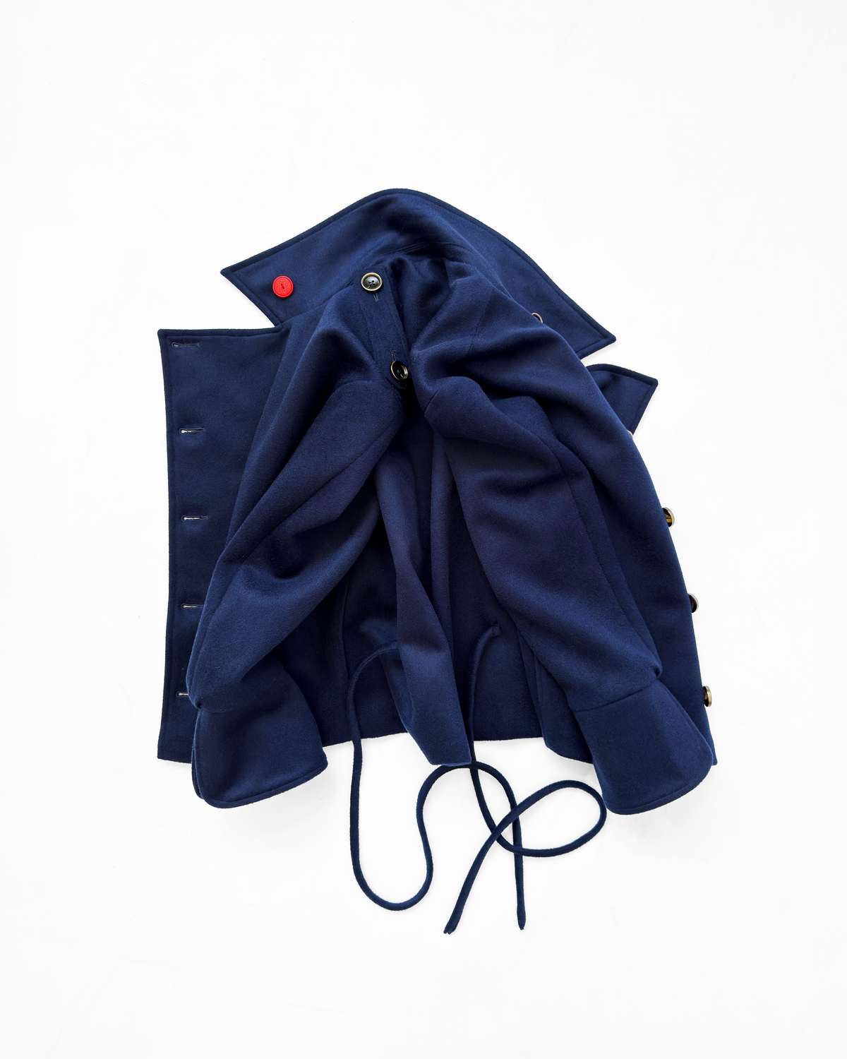 WOOL PEACOAT (BLUE)