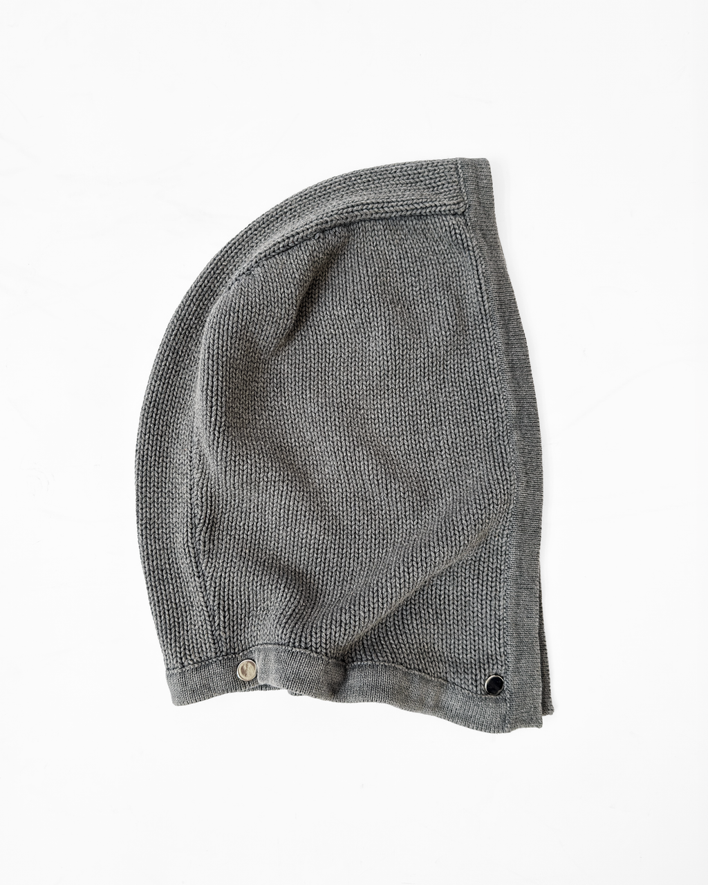 DETACHABLE HOODIE KNIT ZIP (GRAY)