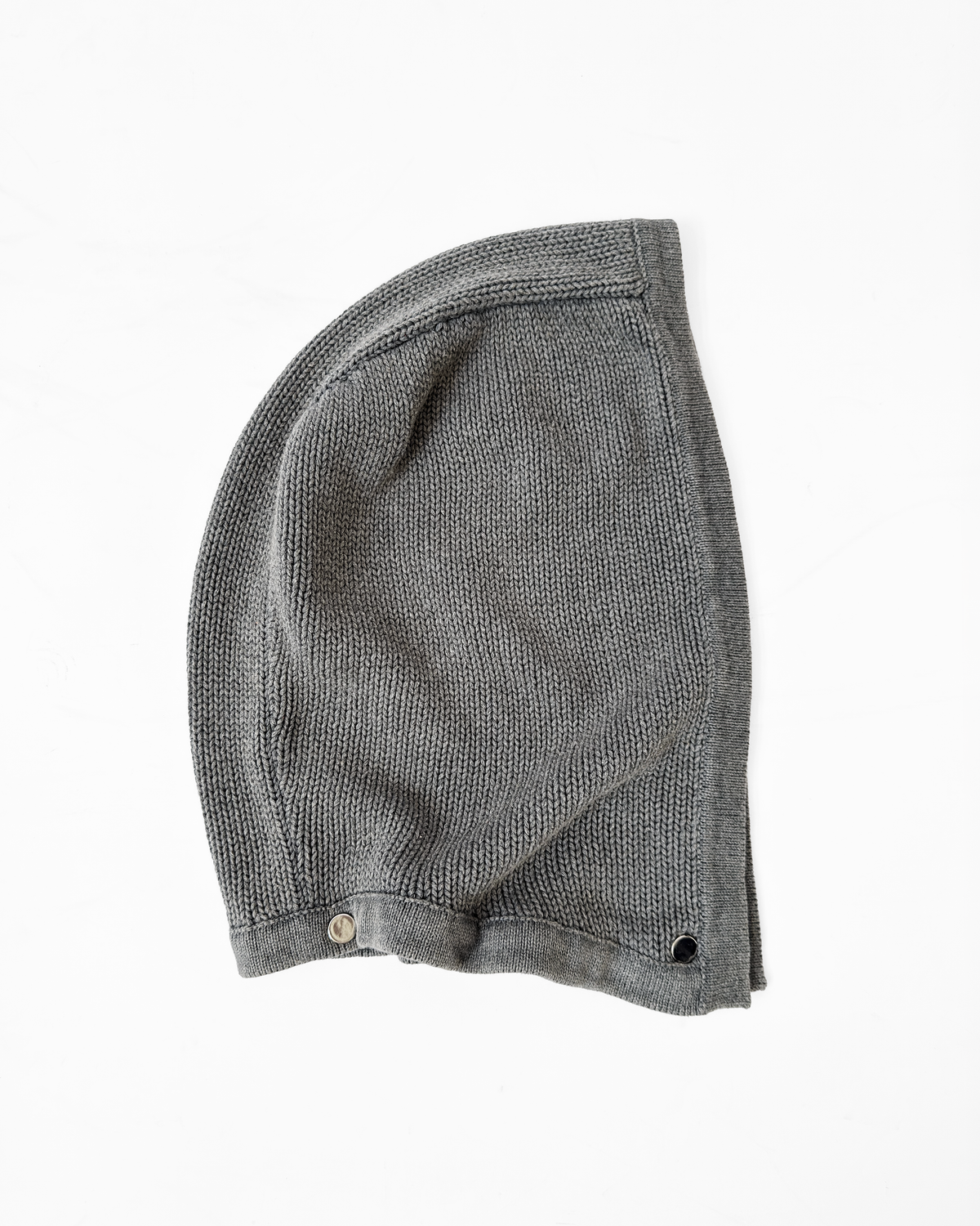 DETACHABLE HOODIE KNIT ZIP (GRAY)