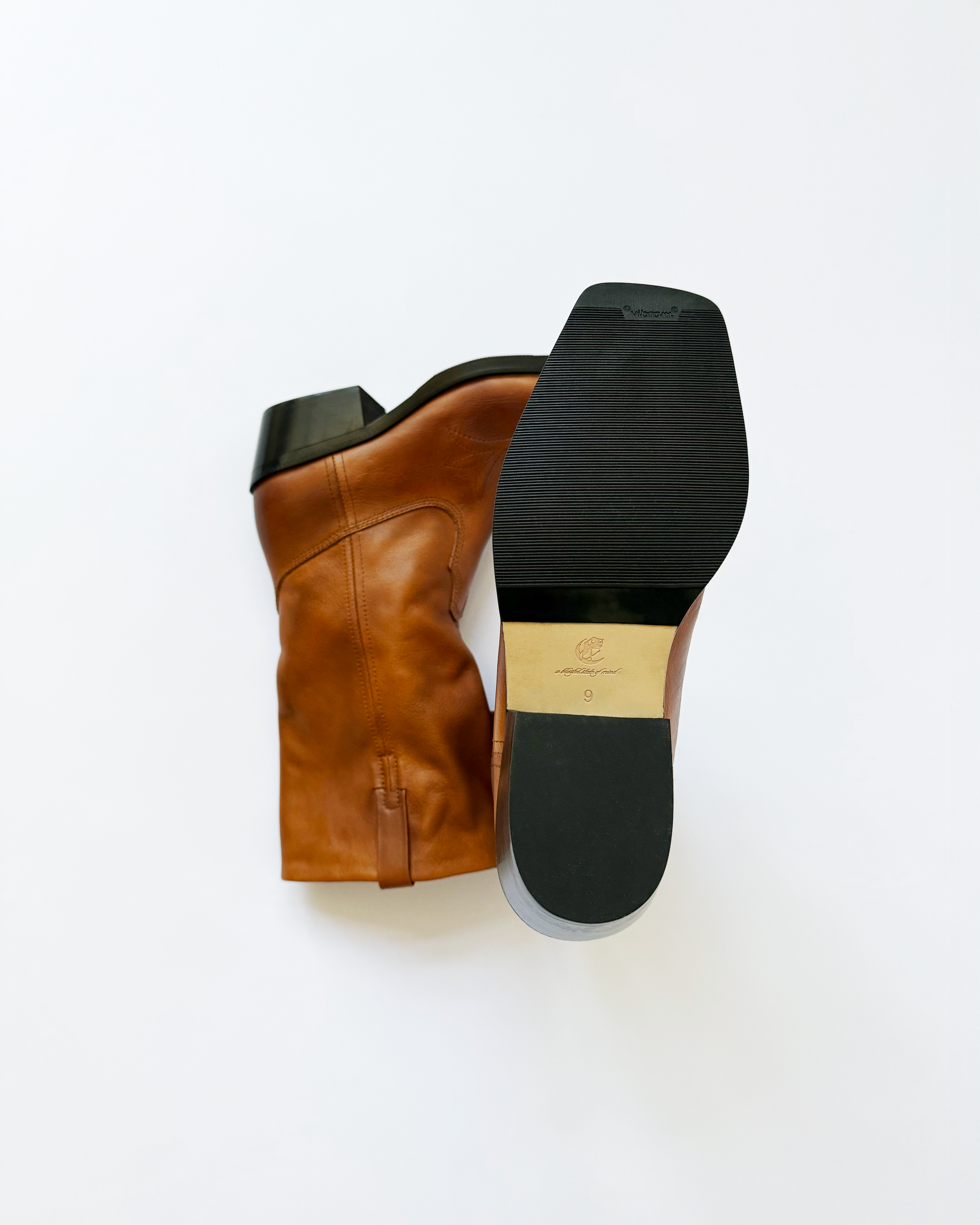 COWBOY BOOTS (BROWN) - ELYSIAN