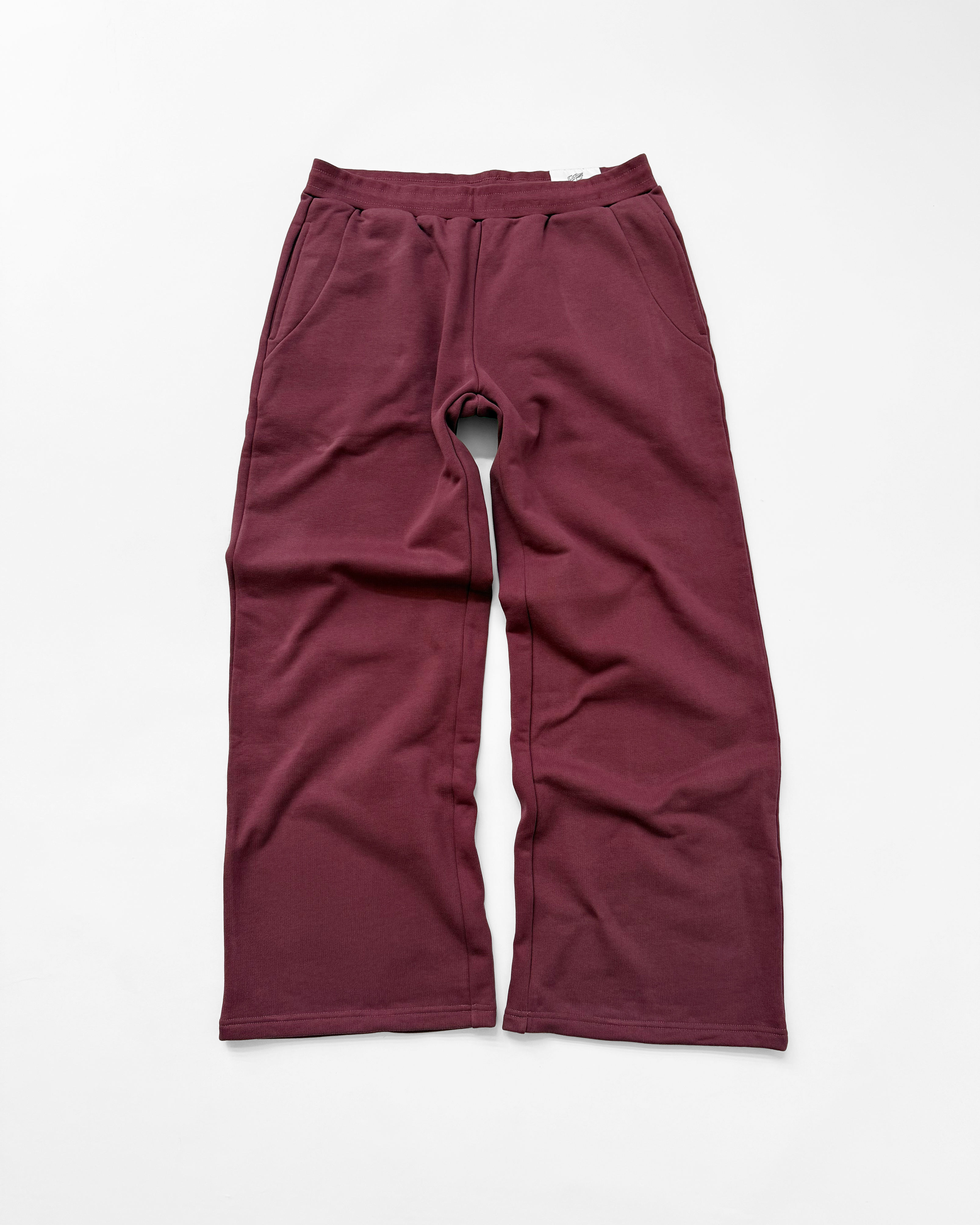 BAGGY SWEATPANTS (BURGUNDY) - ELYSIAN