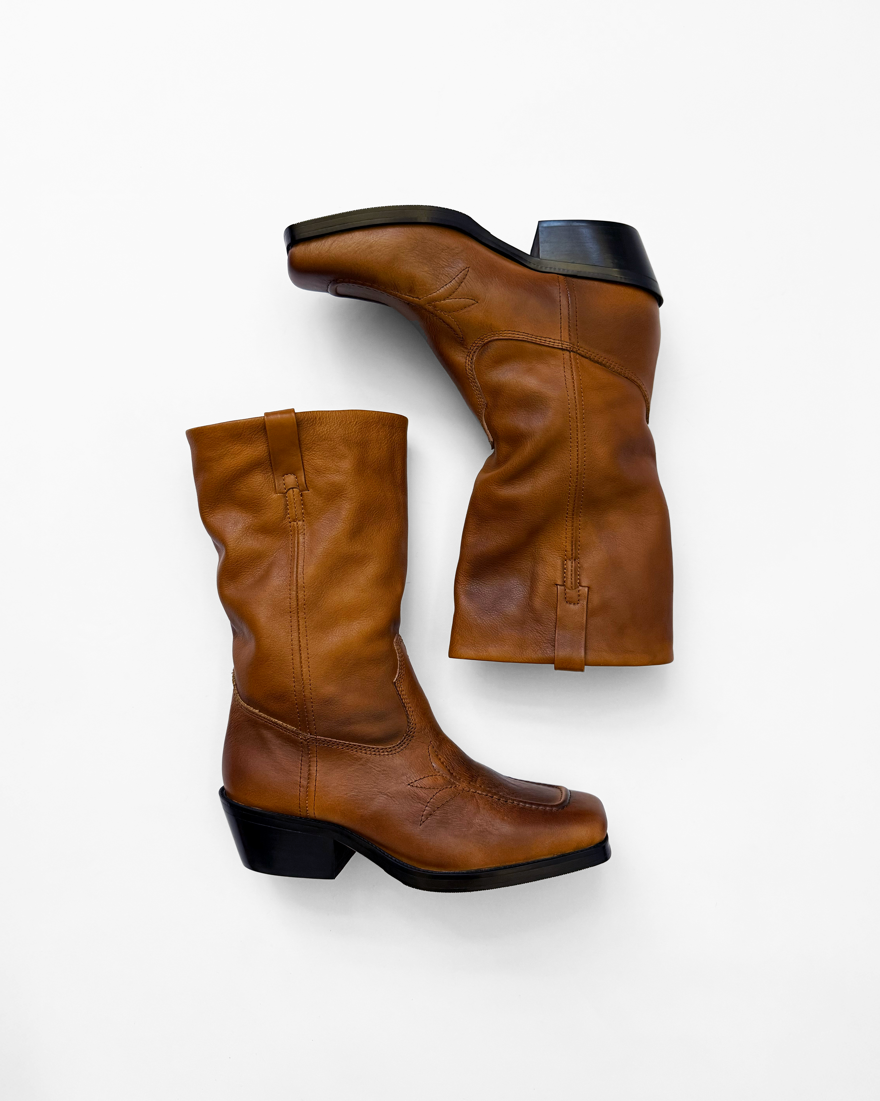 COWBOY BOOTS (BROWN) - ELYSIAN