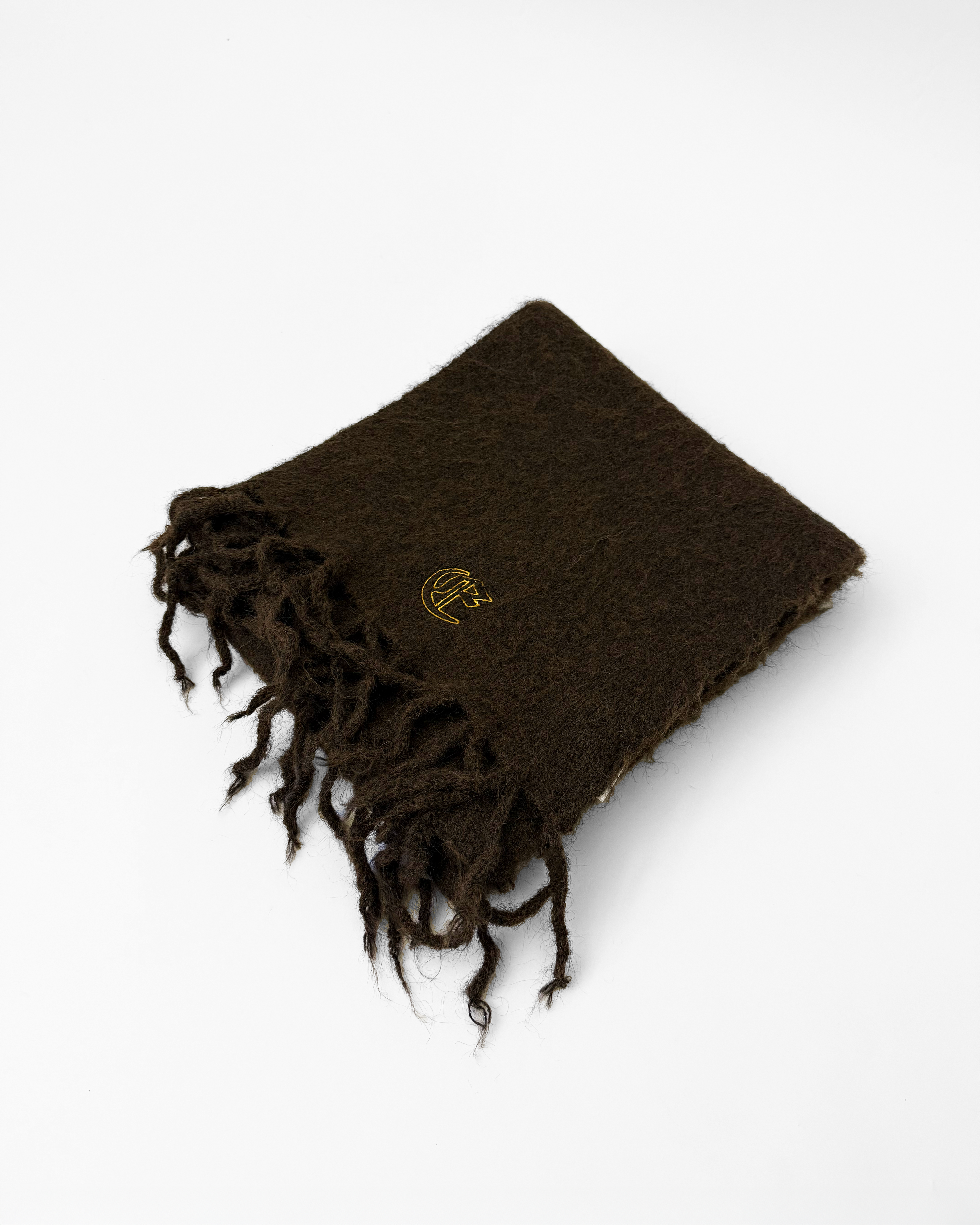 MOHAIR SCARF (BROWN)