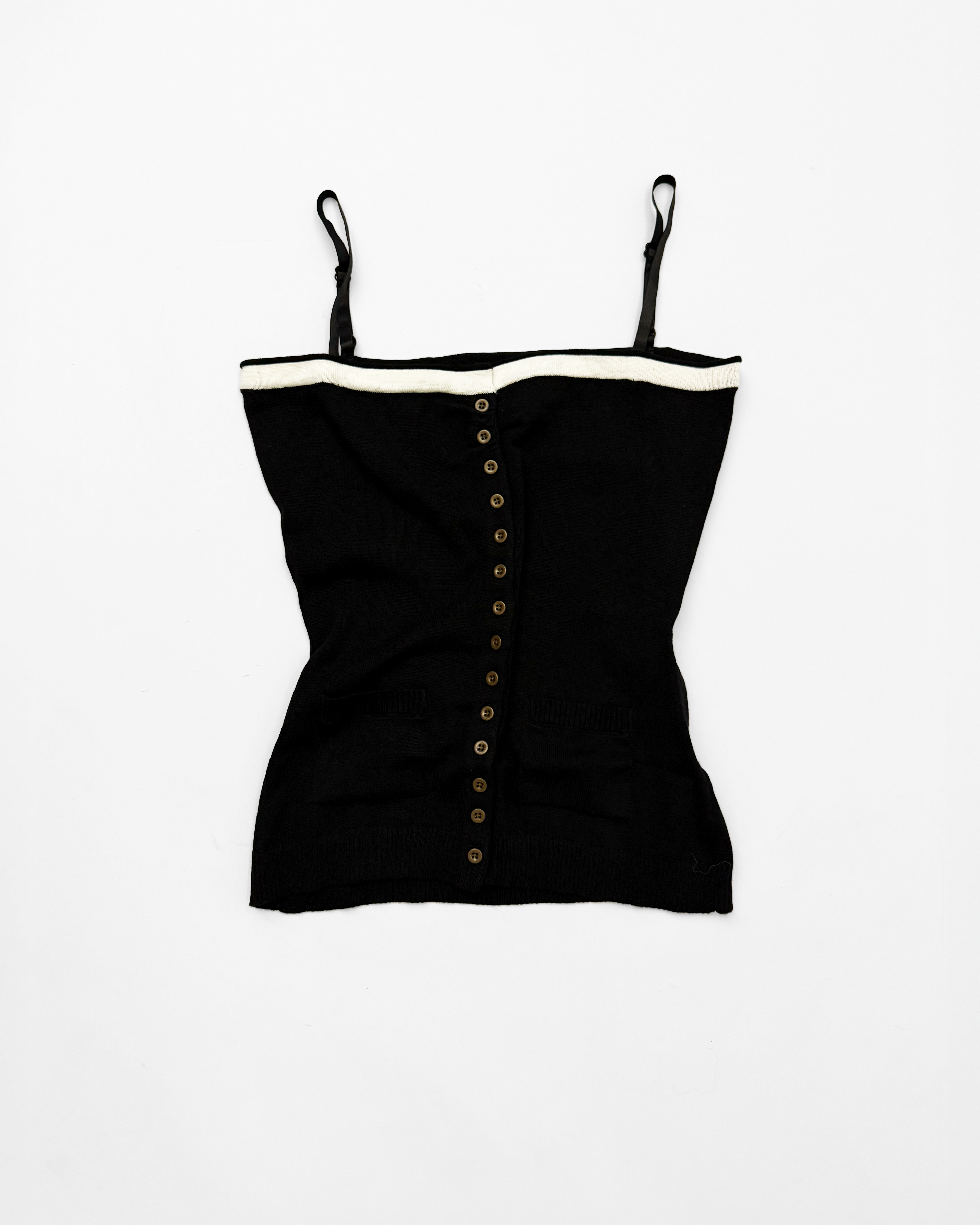 SKINNY STRAPS TANK (BLACK)