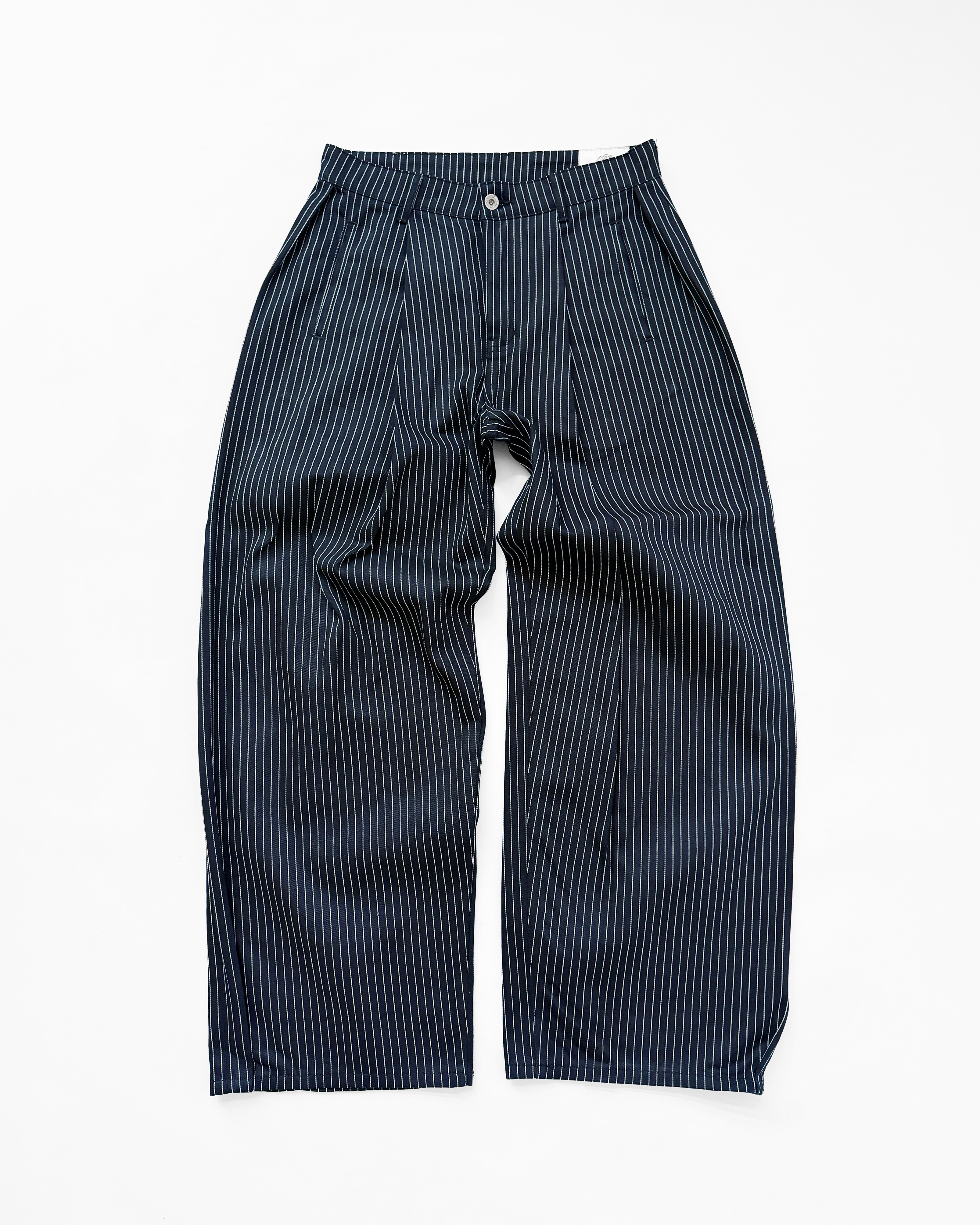 PLEATED PINSTRIPES TROUSERS - ELYSIAN