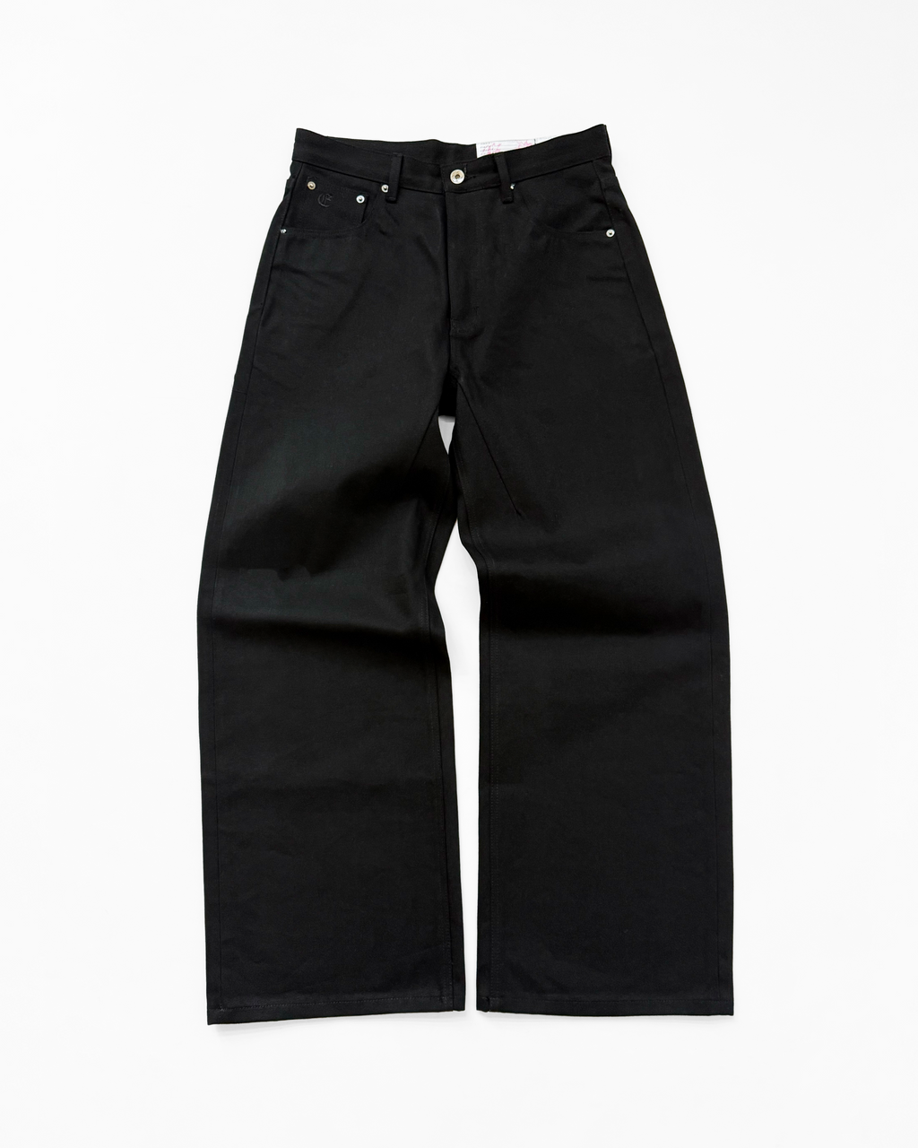 JAPANESE SELVEDGE BAGGY DENIM (JET BLACK)