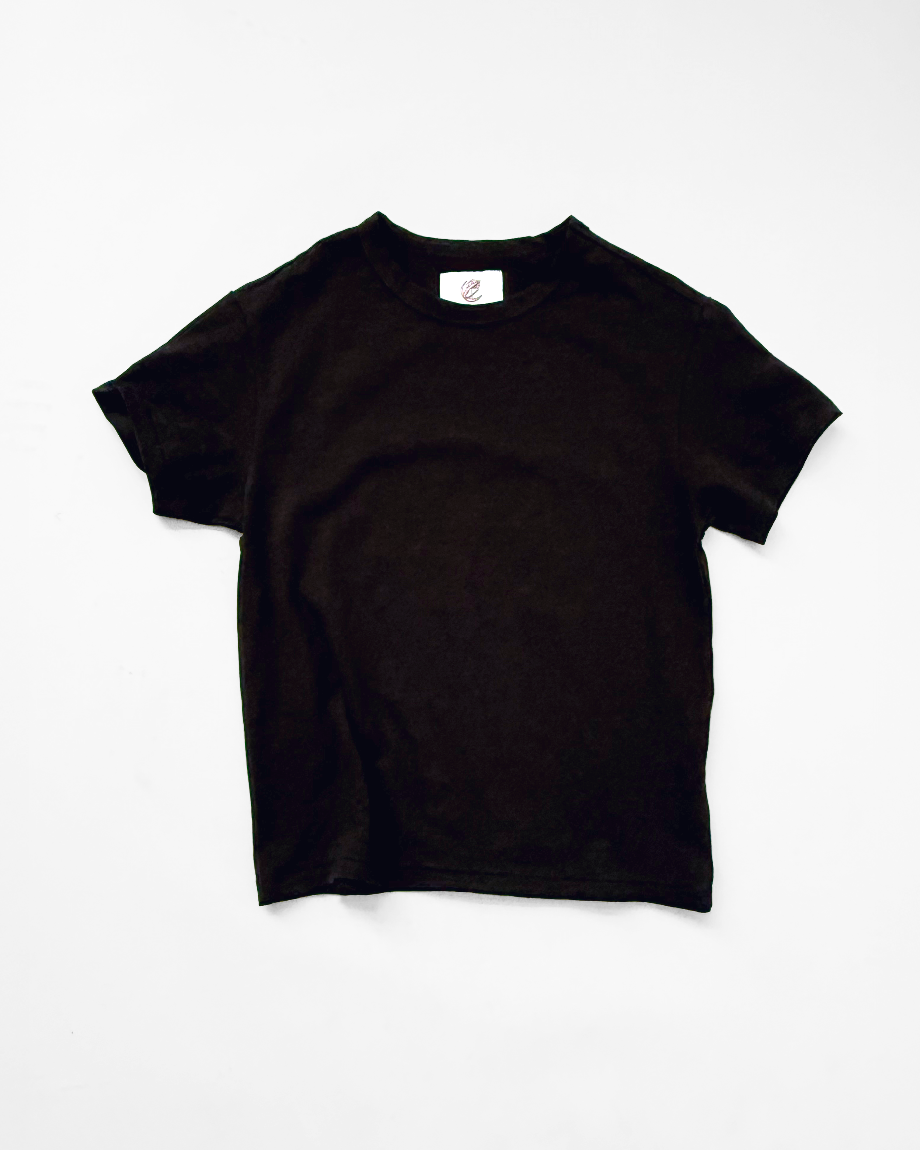 HEAVYWEIGHT FITTED SLUB TEE (BLACK)