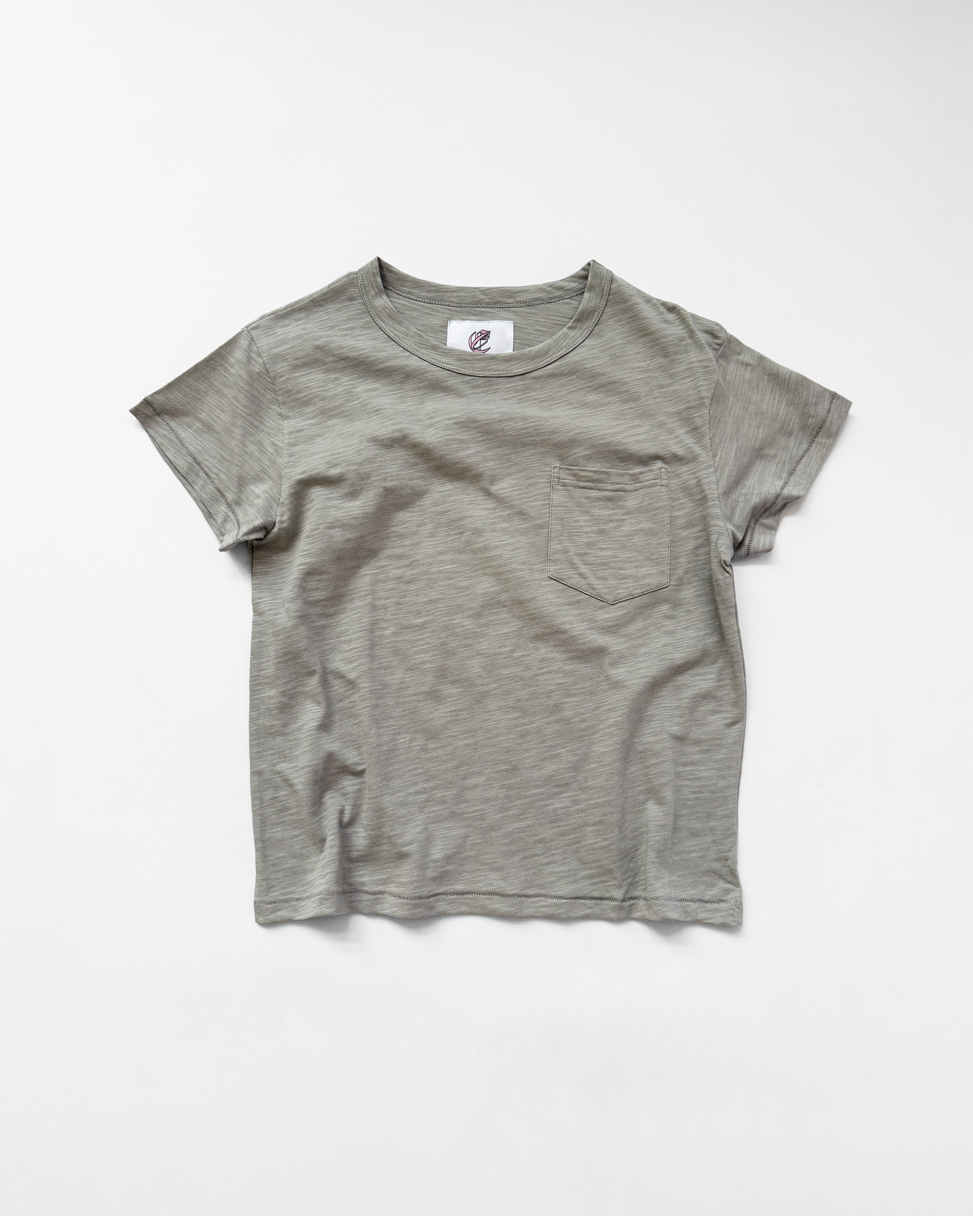 POCKET BABY TEE (GRAY)