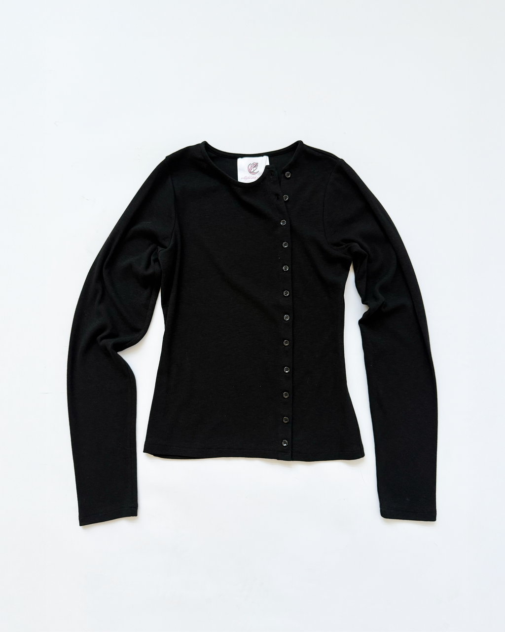 ASYMMETRICAL CARDIGAN (BLACK) - ELYSIAN