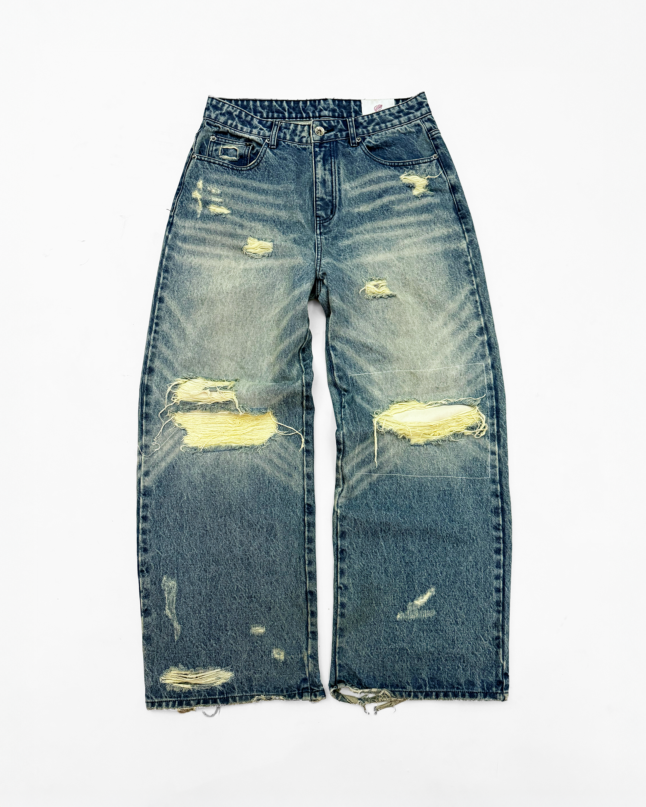 JAPANESE DISTRESSED DENIM (BLUE)
