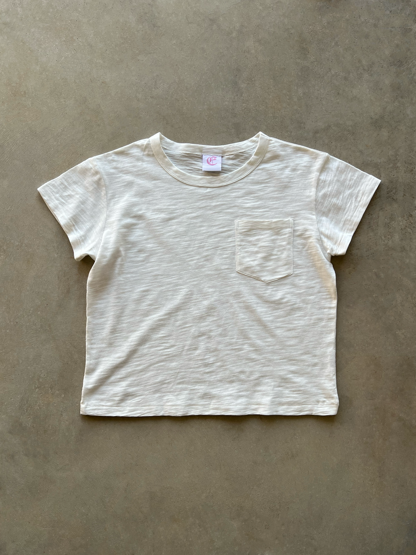 POCKET BABY TEE (WHITE)