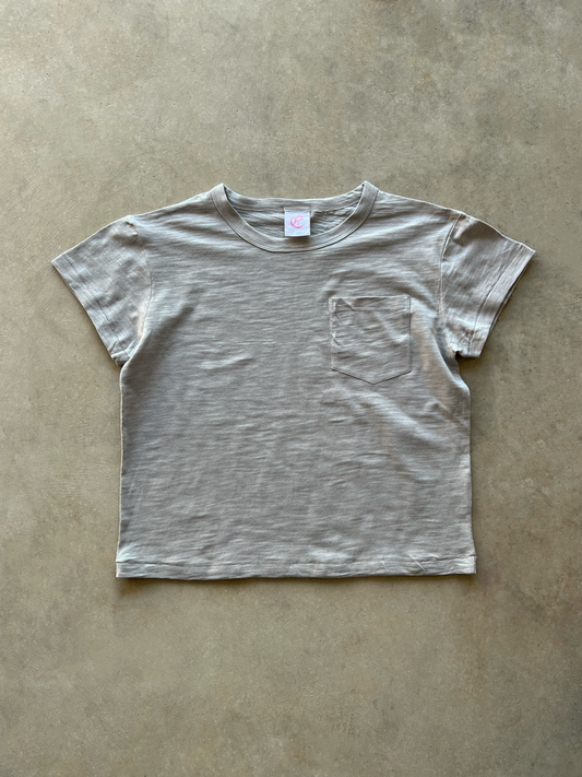 POCKET BABY TEE (GRAY)