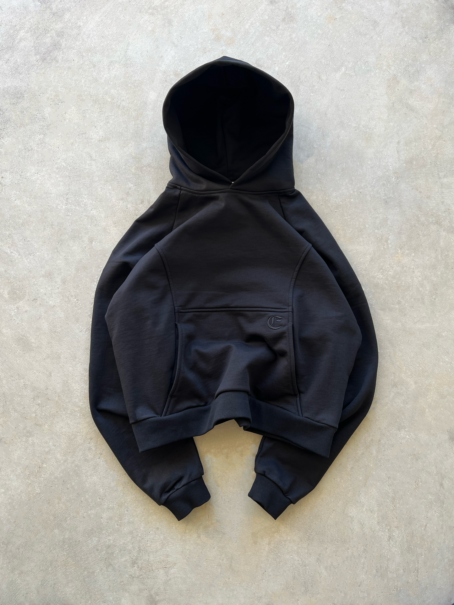 RAGLAN HOODIE (BLACK)