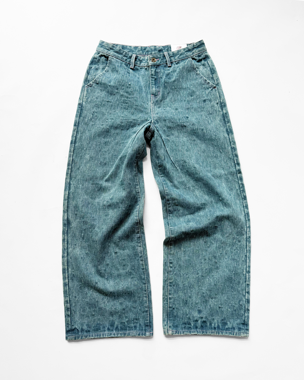 19OZ JAPANESE SLUBBY SELVEDGE DENIM (WASHED BLUE)