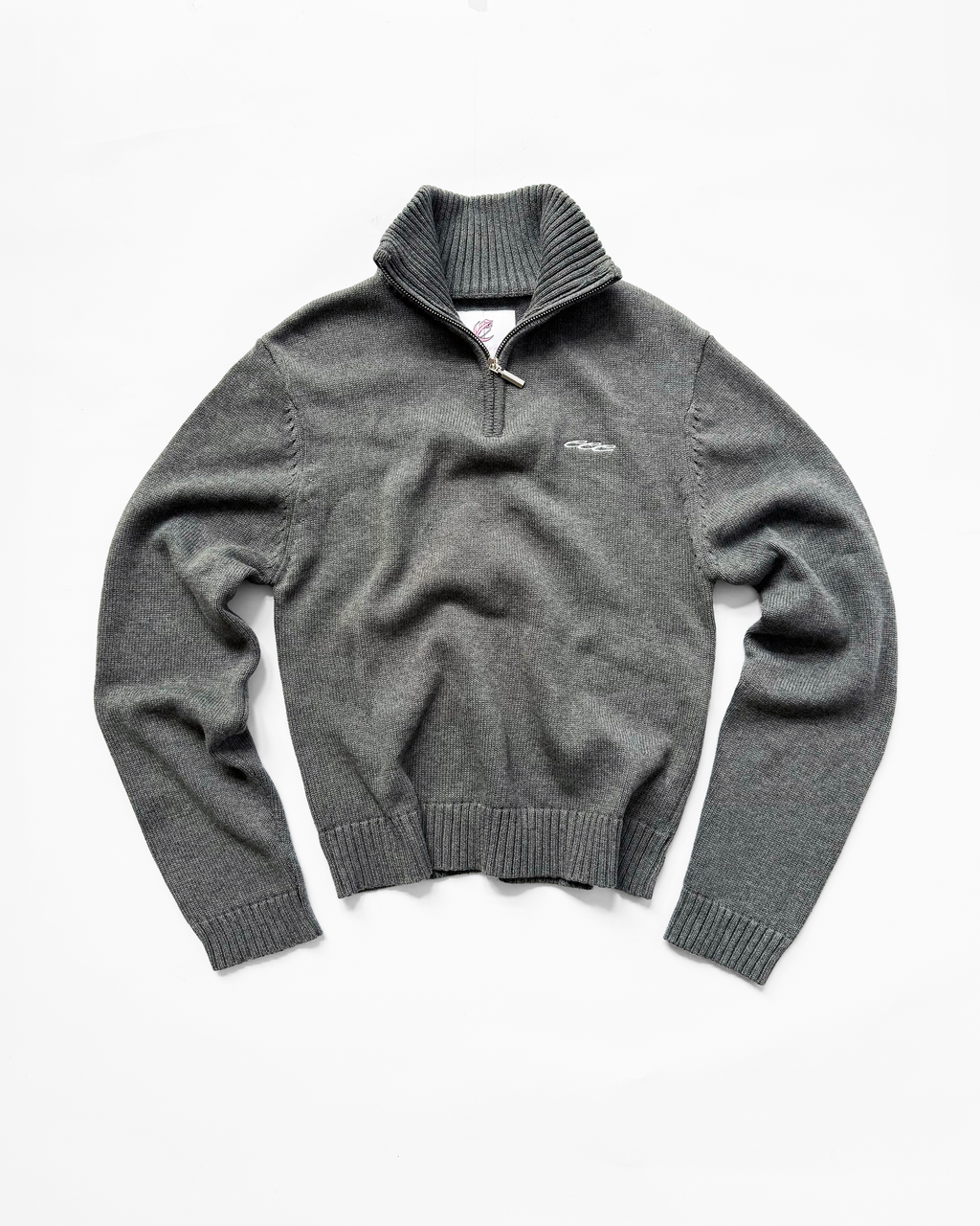TRIPLE E QUARTER ZIP (GRAY)