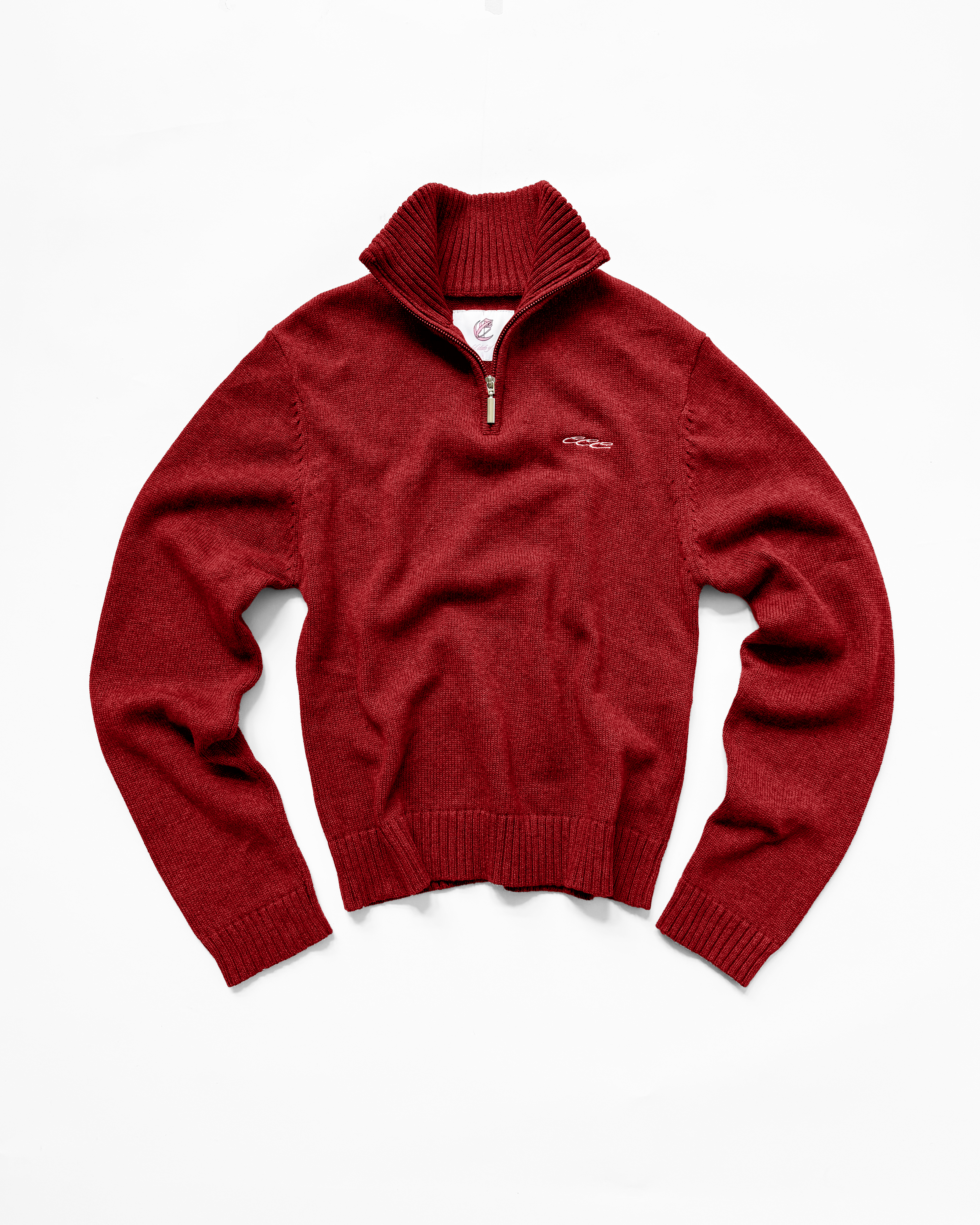 TRIPLE E QUARTER ZIP (RED)