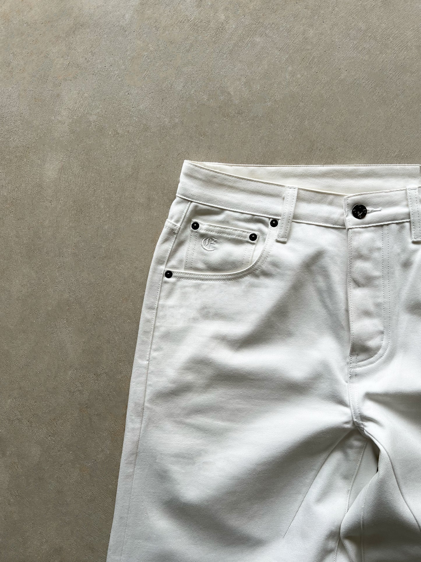 JAPANESE SELVEDGE BAGGY DENIM (CREAM)