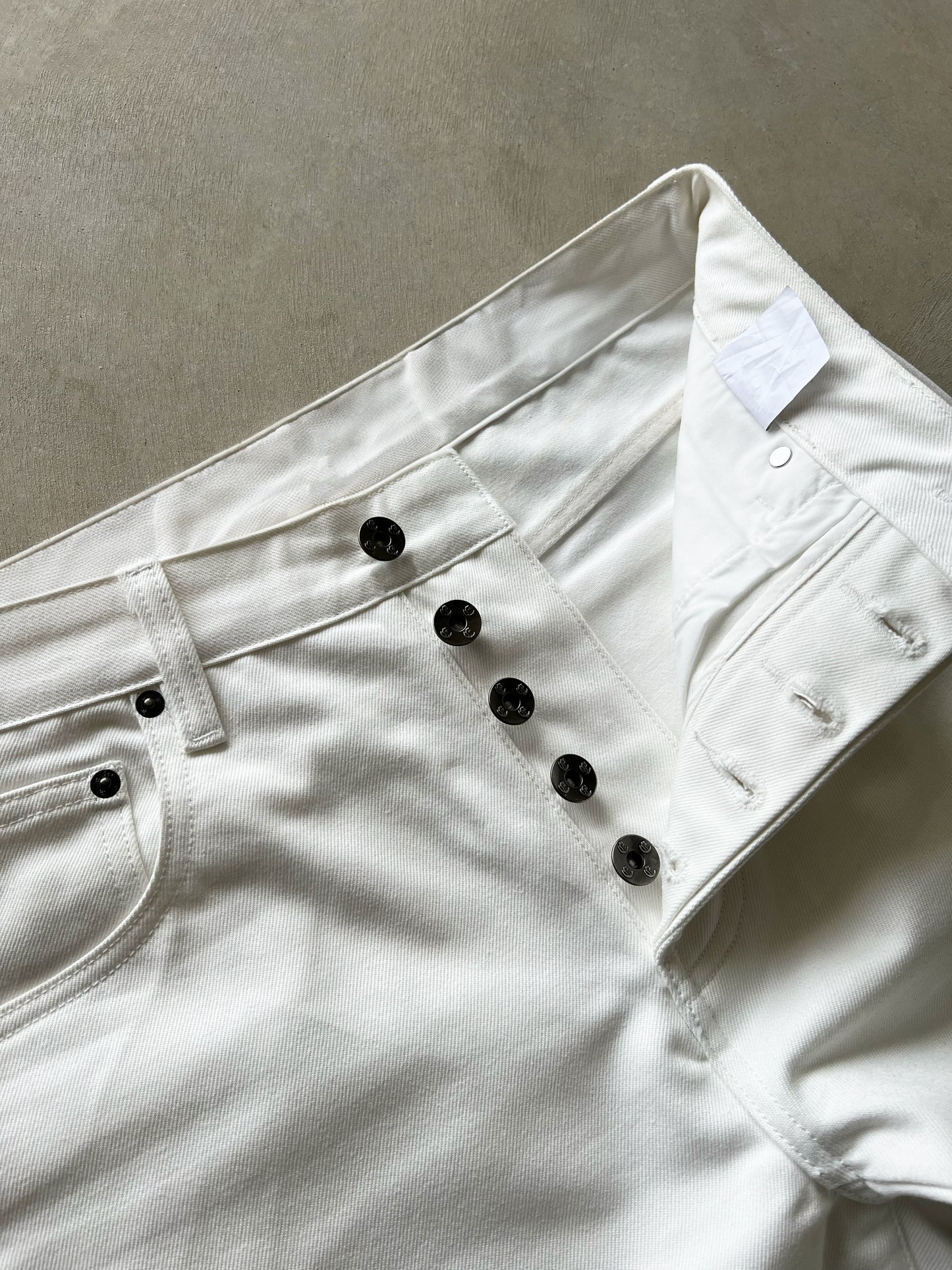 JAPANESE SELVEDGE BAGGY DENIM (CREAM)
