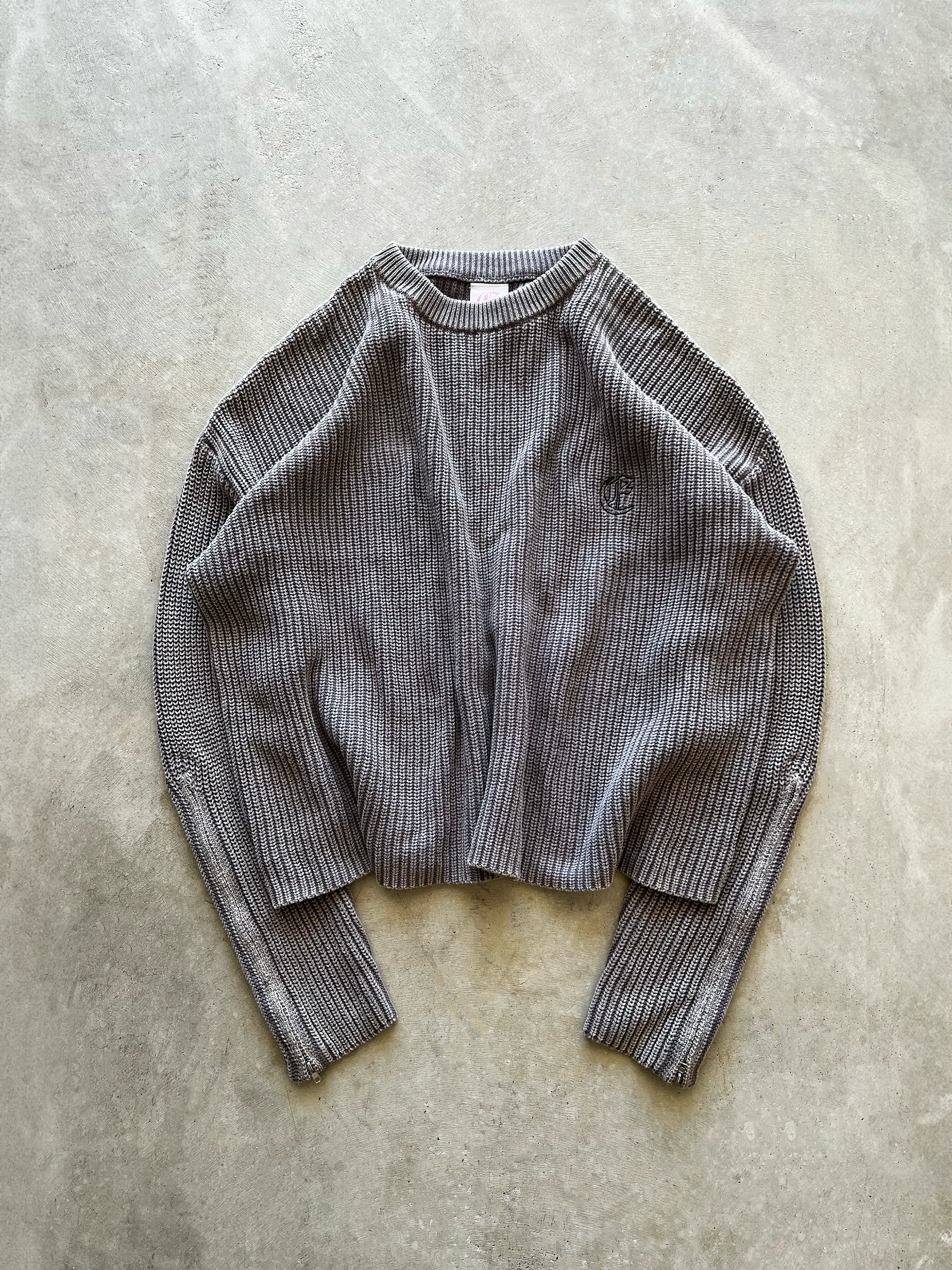 FADED WASHED KNIT (GRAY) – ELYSIAN
