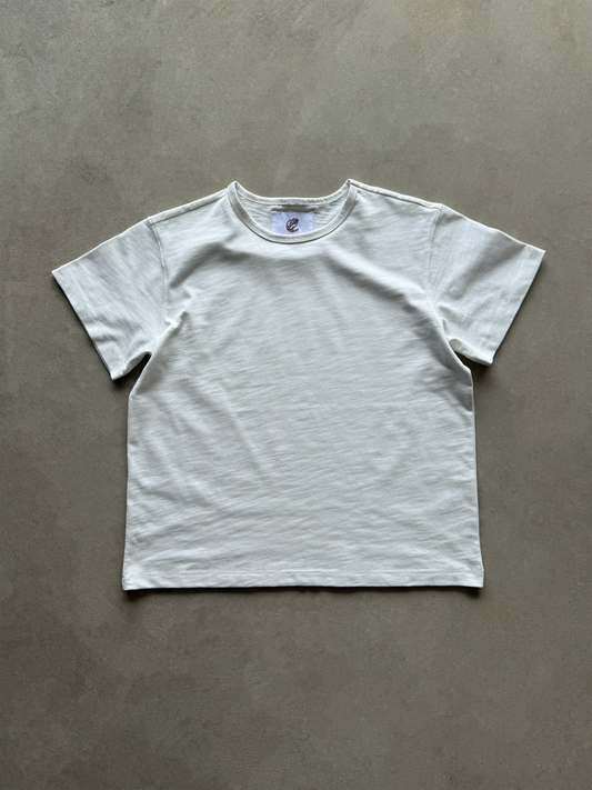 HEAVYWEIGHT FITTED SLUB TEE (WHITE)
