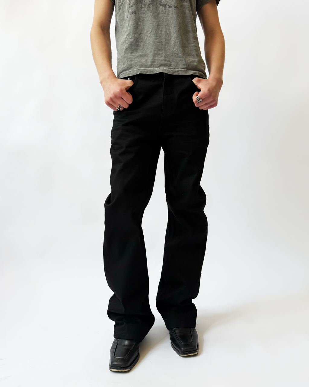 JAPANESE SELVEDGE BOOTCUT DENIM (JET BLACK)
