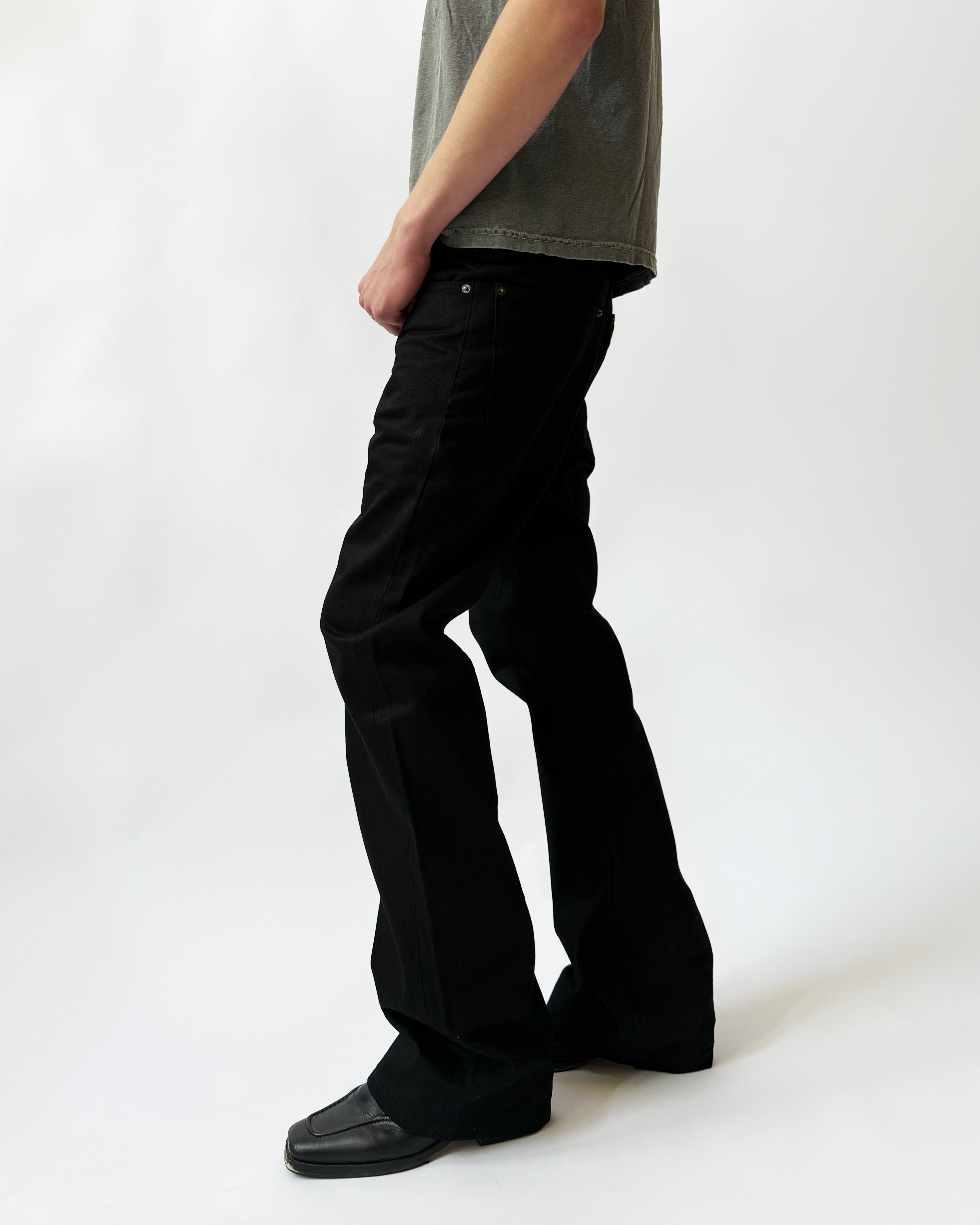 JAPANESE SELVEDGE BOOTCUT DENIM (JET BLACK)