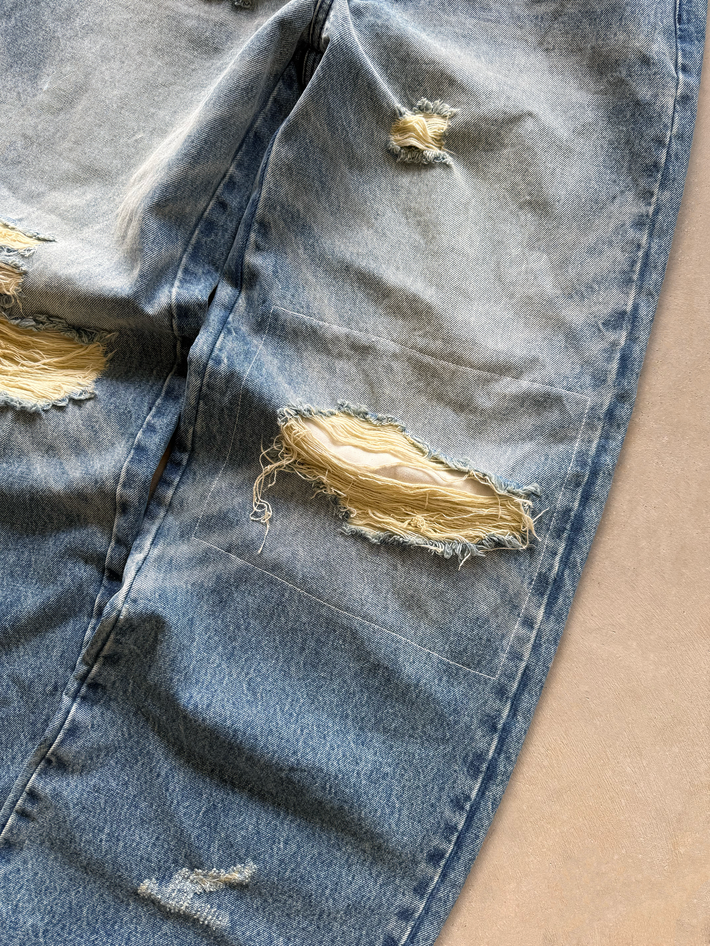 JAPANESE DISTRESSED DENIM (BLUE)