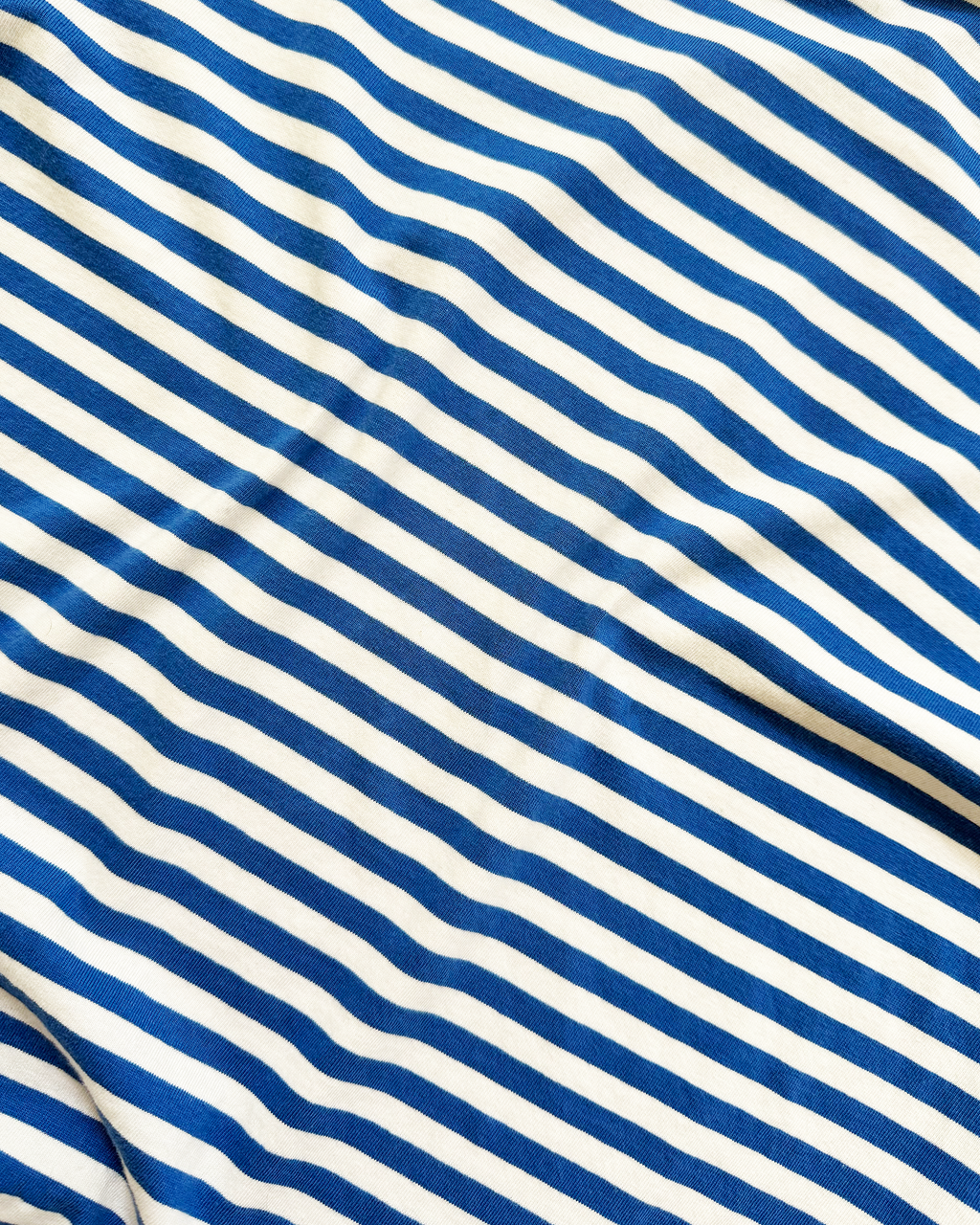 STRIPES FITTED TEE (BLUE)