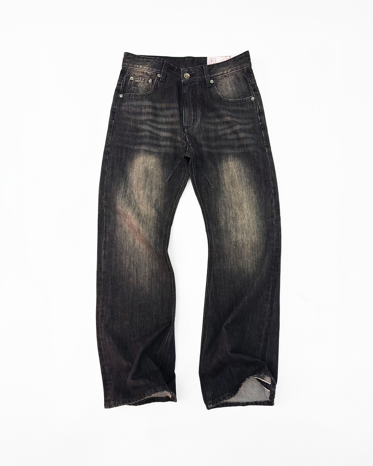 JAPANESE SELVEDGE LOOSE BOOTCUT DENIM (BLACK)