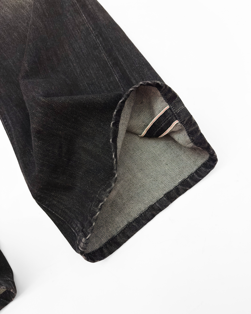 JAPANESE SELVEDGE LOOSE BOOTCUT DENIM (BLACK)