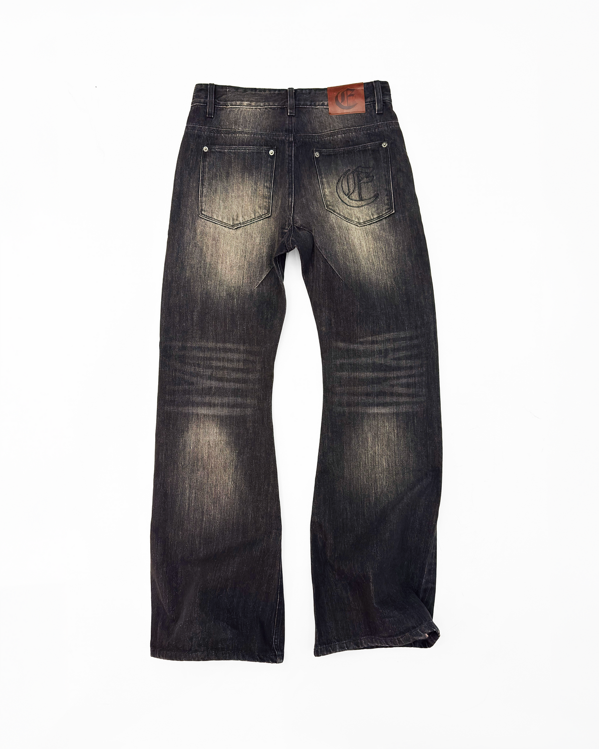 JAPANESE SELVEDGE LOOSE BOOTCUT DENIM (BLACK)