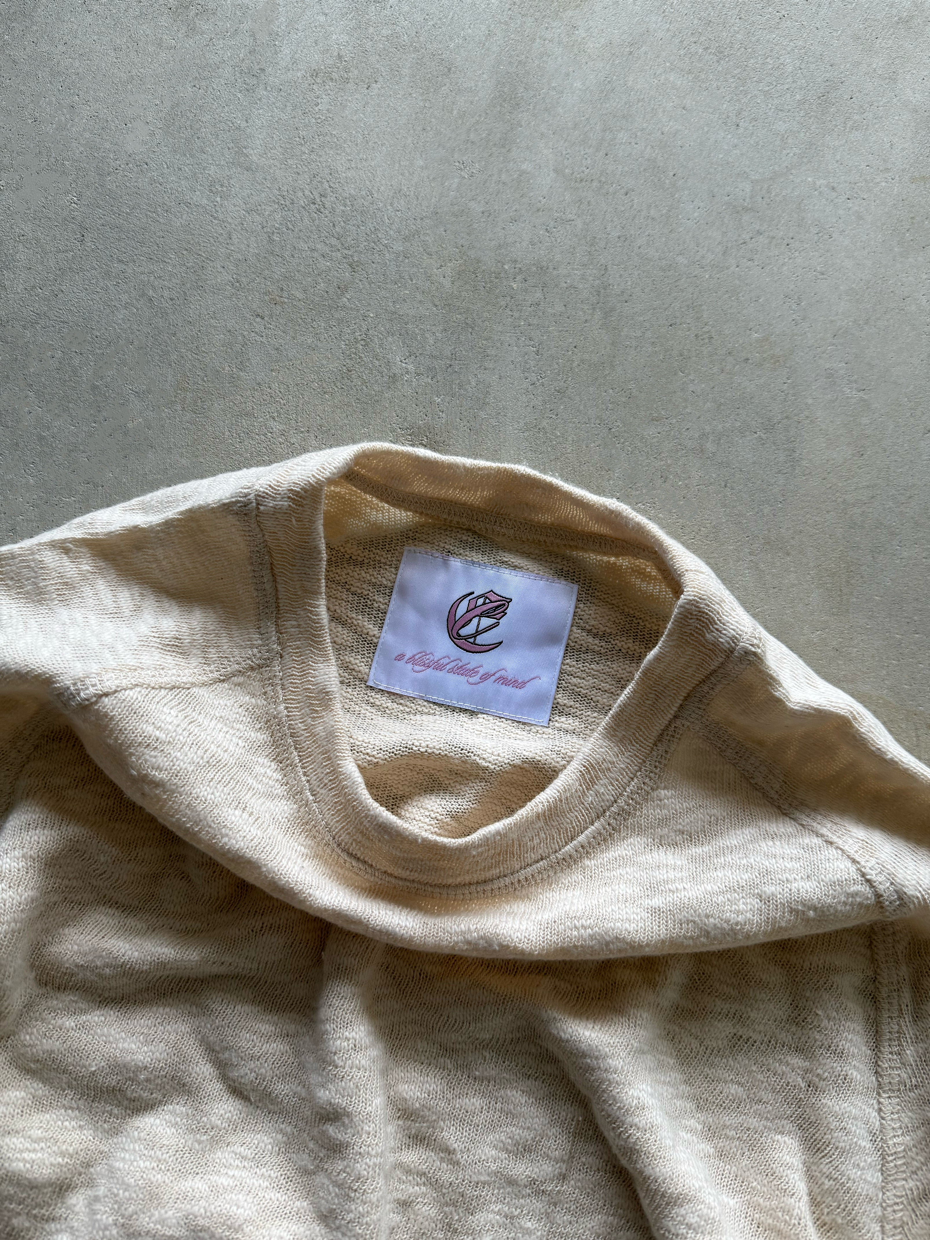 LIGHTWEIGHT SLUB LONG SLEEVE (IVORY)