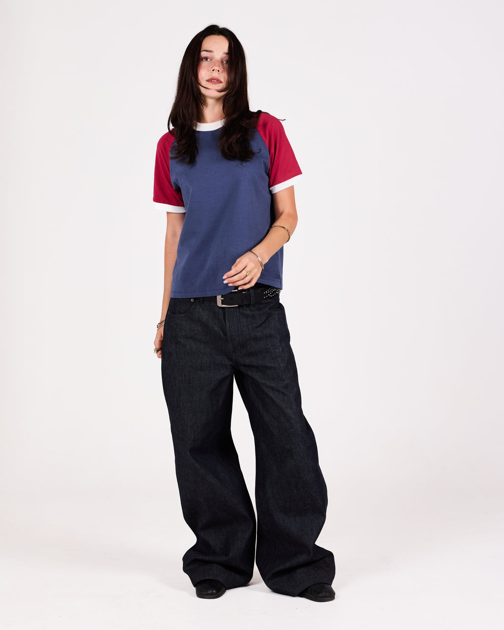 RINGER TEE RAGLAN (BLUE/RED)