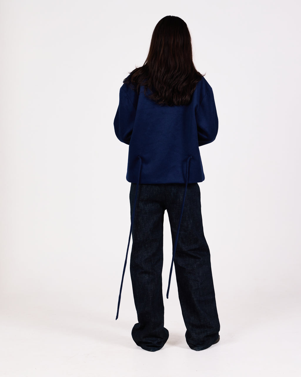 WOOL PEACOAT (BLUE)