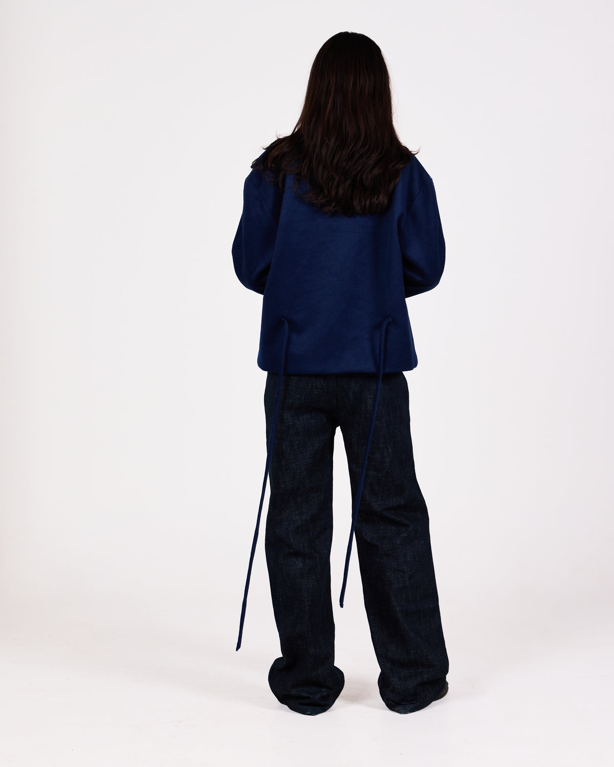 WOOL PEACOAT (BLUE)