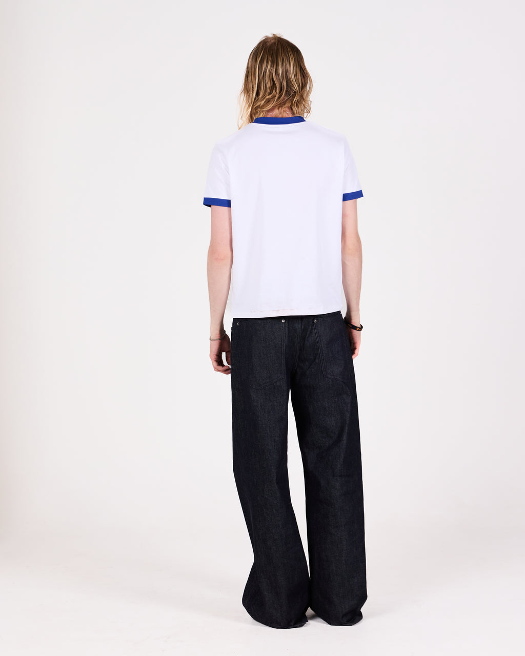 RINGER TEE REGULAR (WHITE/BLUE)