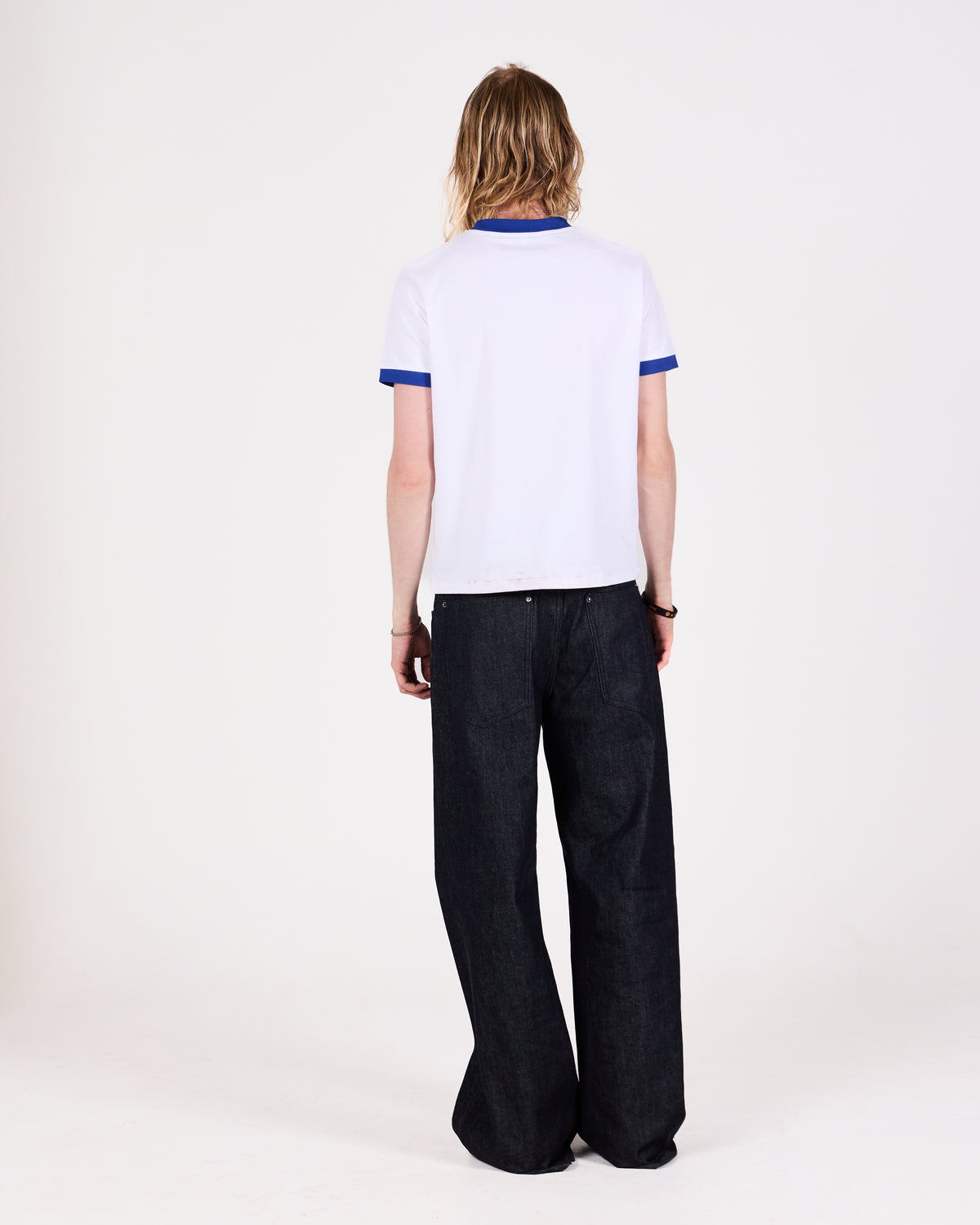 RINGER TEE REGULAR (WHITE/BLUE)