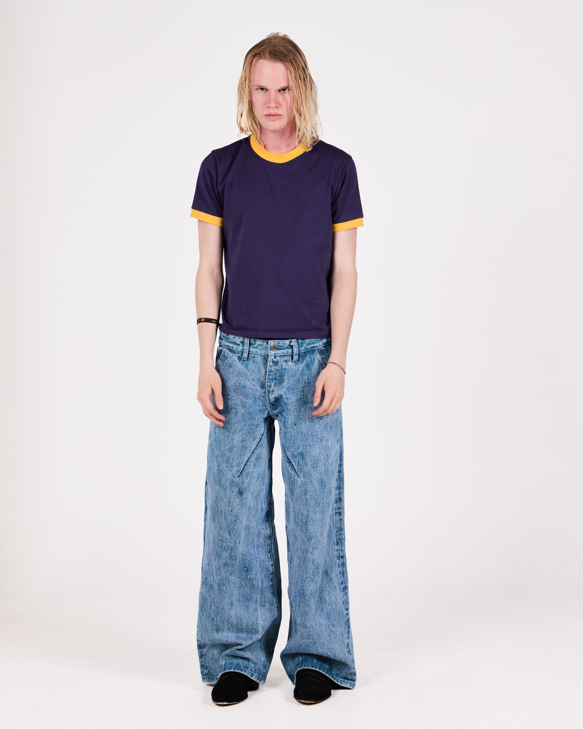 RINGER TEE REGULAR (PURPLE/YELLOW)