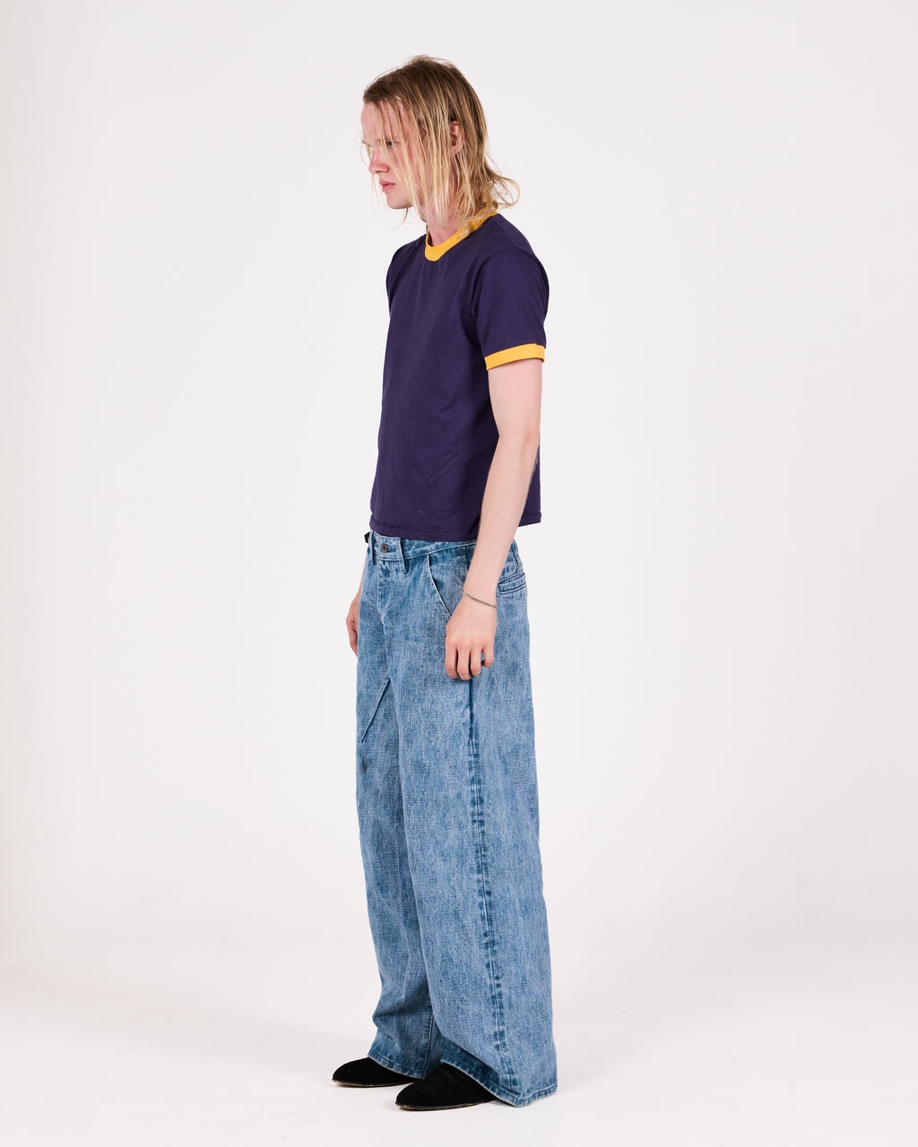 RINGER TEE REGULAR (PURPLE/YELLOW)